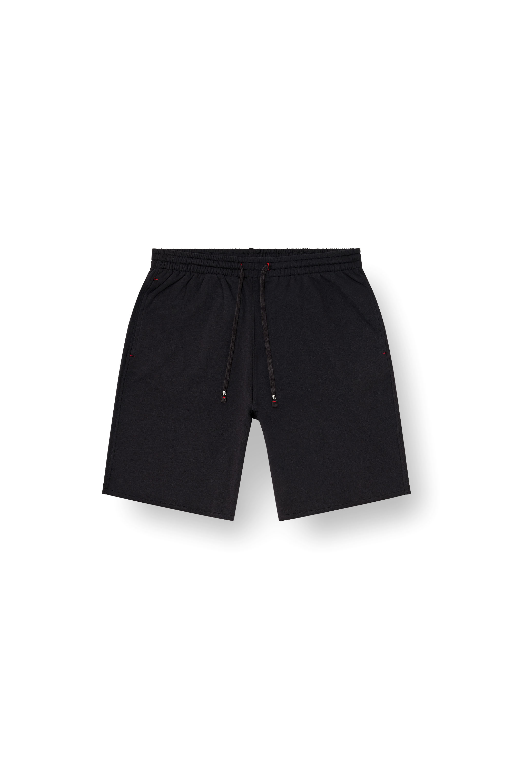 Diesel - CLARA-D-CORE, Damen Aufgeraute Sweatshorts mit offenen S&auml;umen in Schwarz - 3