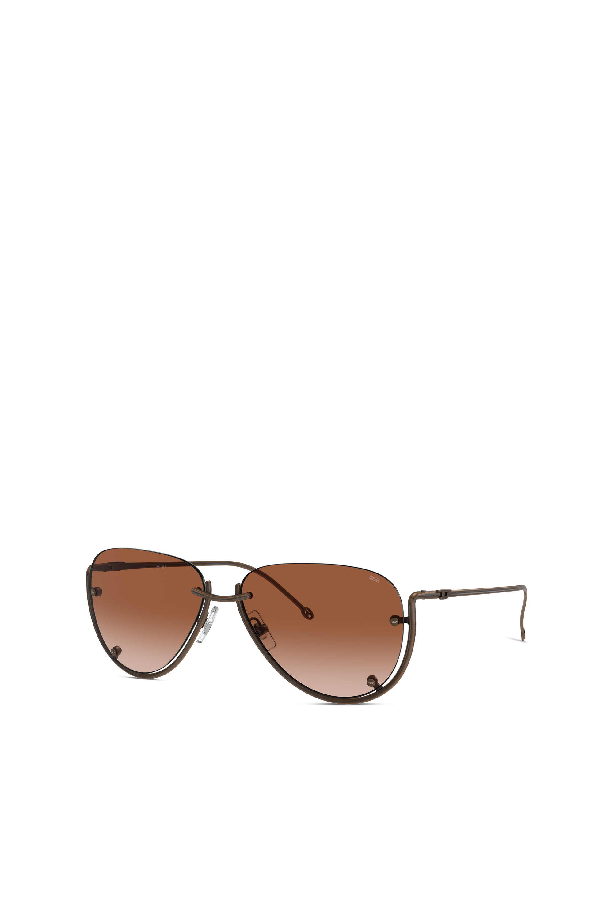 Diesel - 0DL1003, Unisex Brille in Pilotenform in Bronze - 5