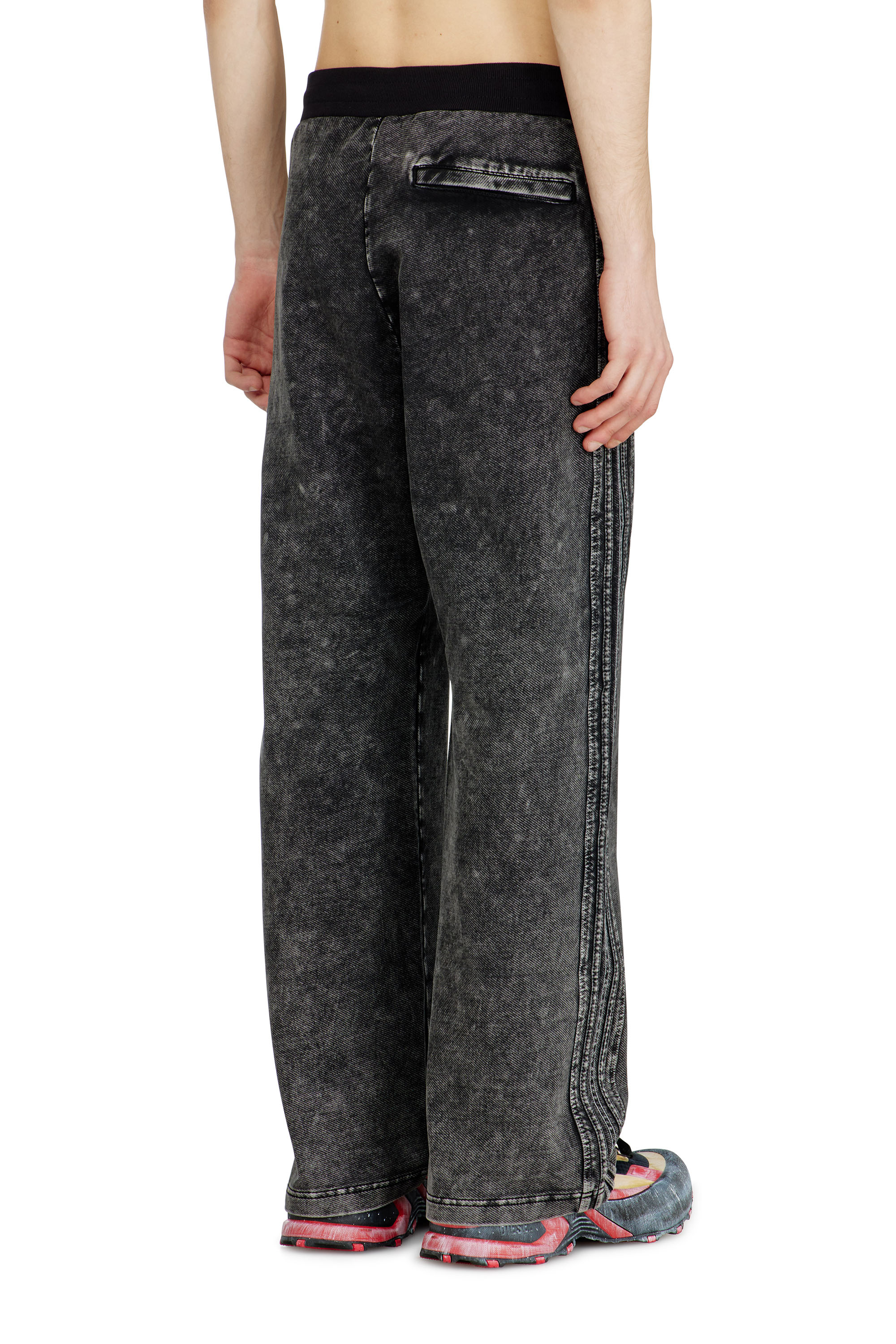Diesel - P-ALT, Herren Sweatpants im Denim-Look mit Seitenstreifen in null - 3