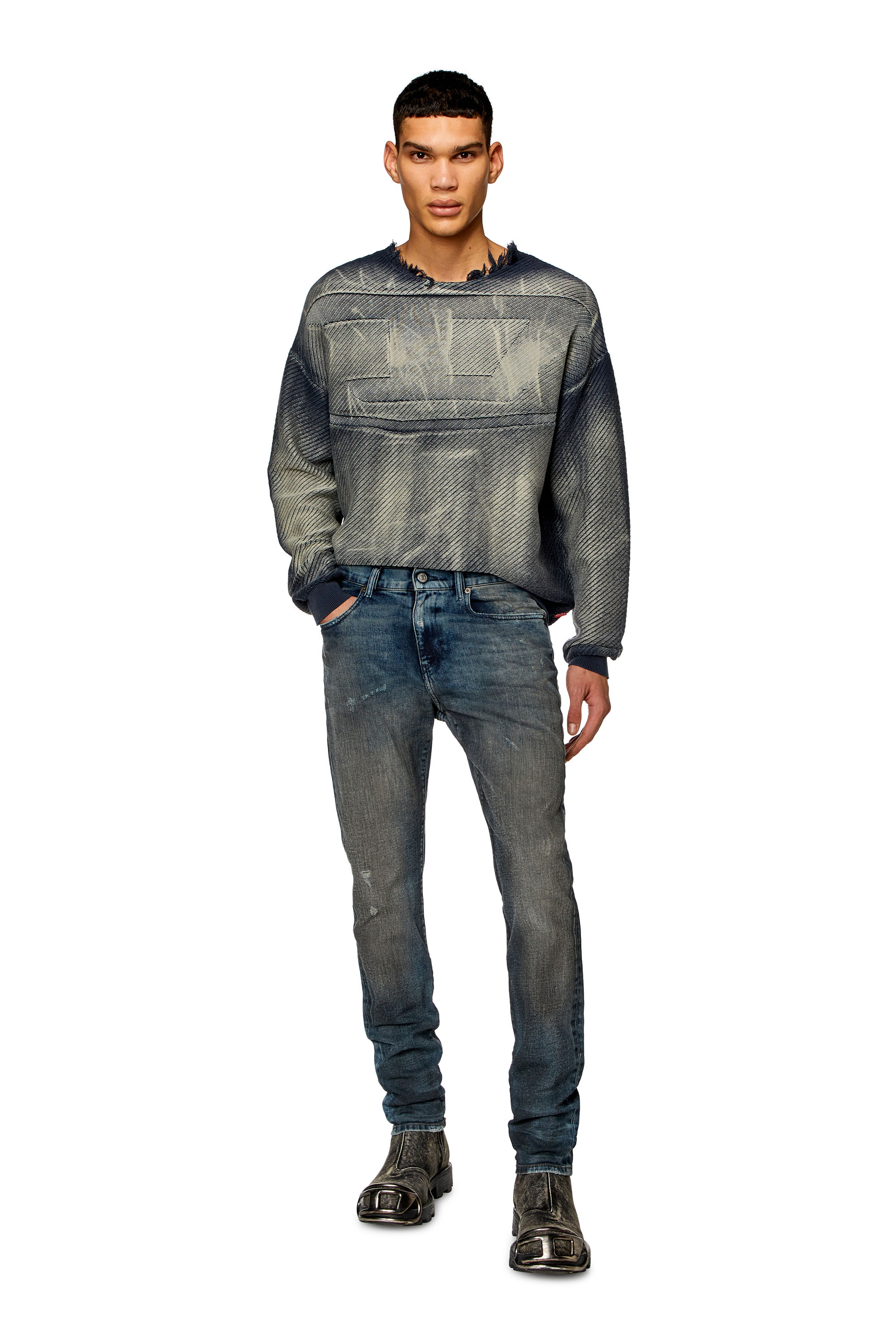 Diesel - Slim Jeans 2019 D-Strukt 09H54, Dunkelblau - Image 1