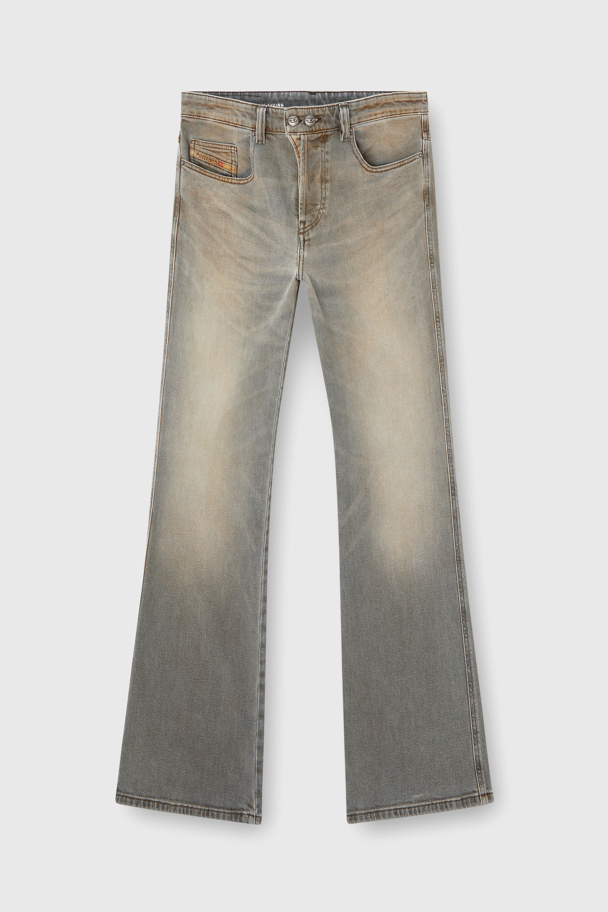 Diesel - Herren Bootcut Jeans 1998 D-Buck 09L37, Hellgrau - 4