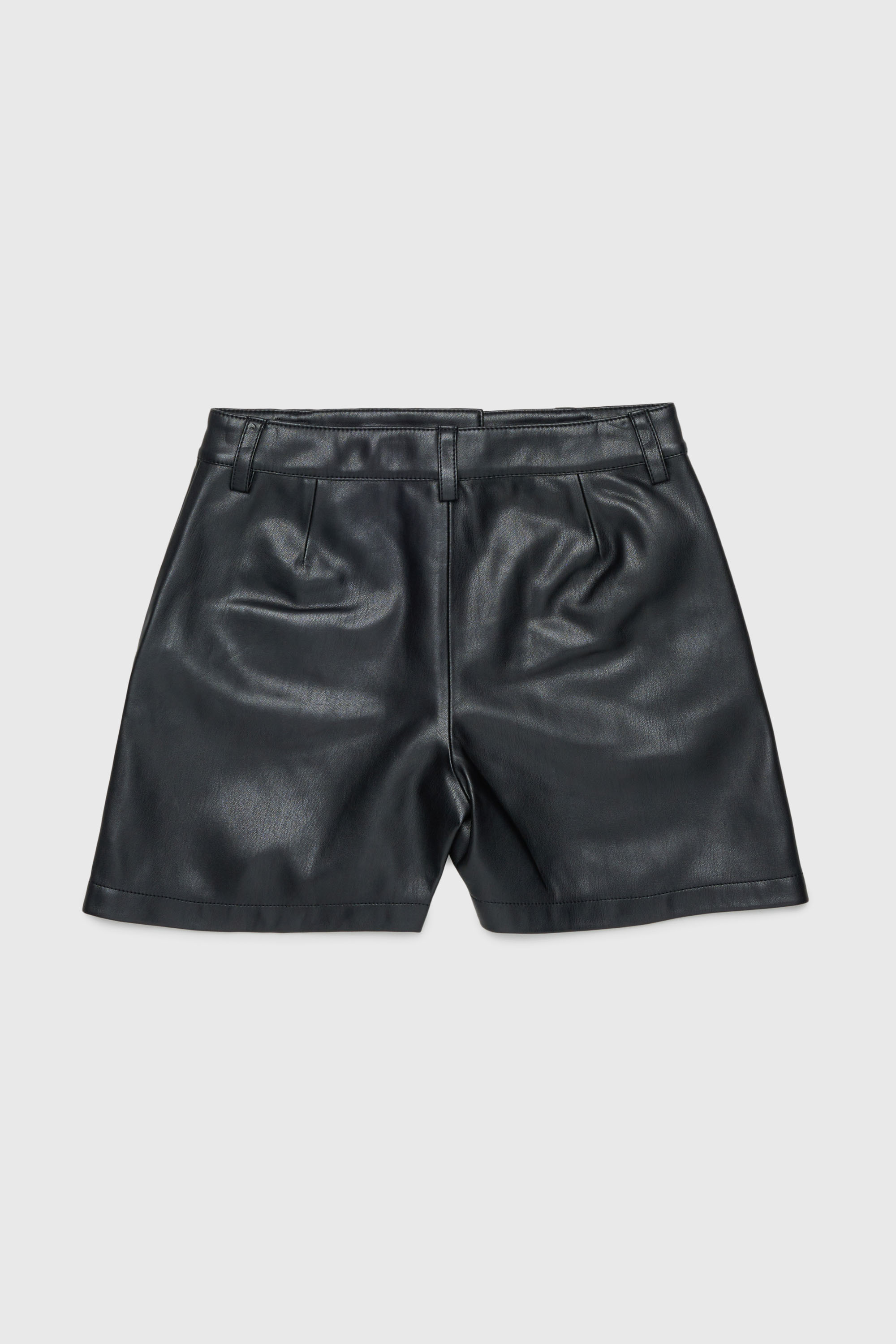 Diesel - PJENNY, Damen Shorts aus beschichtetem Gewebe in Schwarz - 2