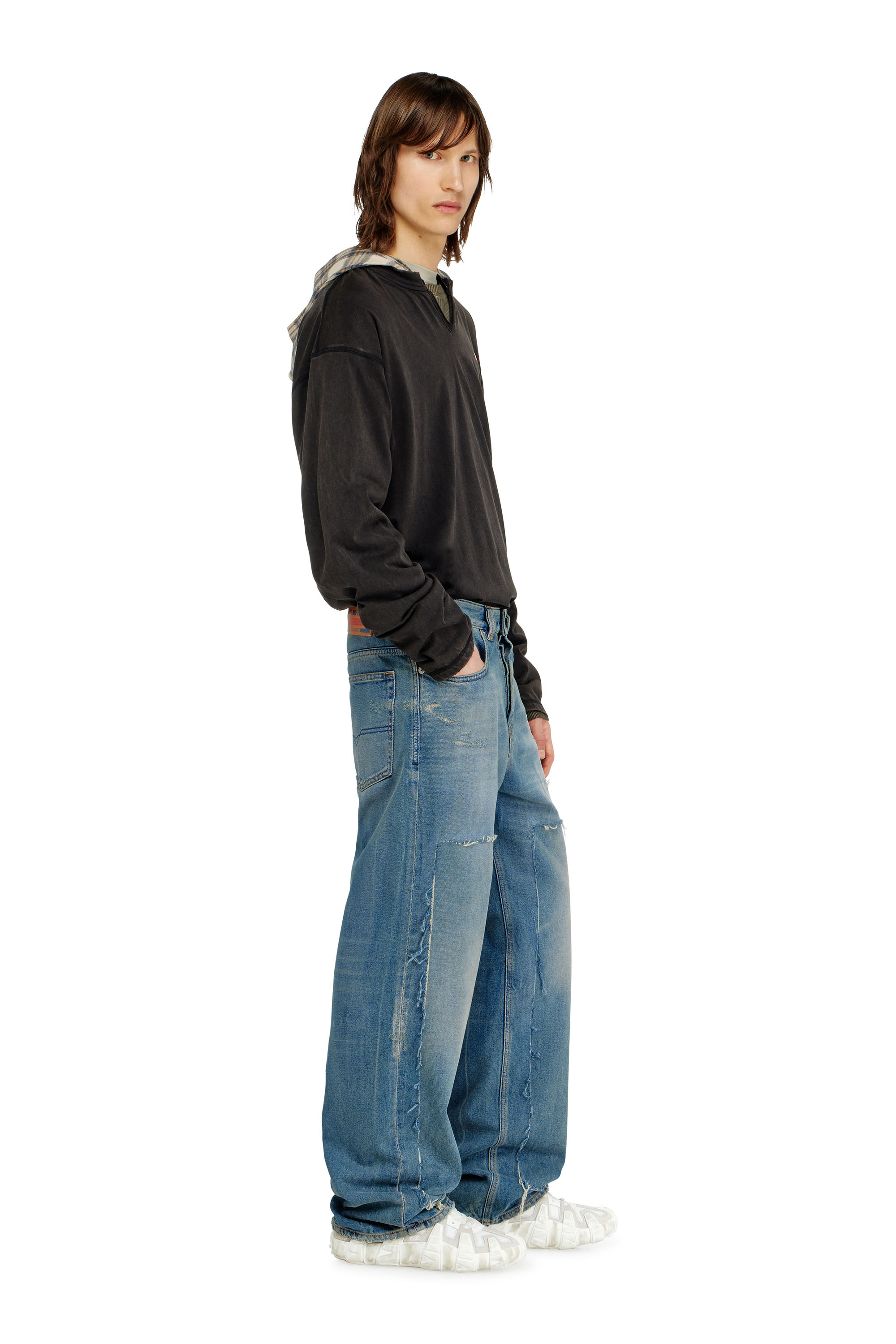 Diesel - Herren Relaxed Jeans 2001 D-Macro 09N27, Mittelblau - 2