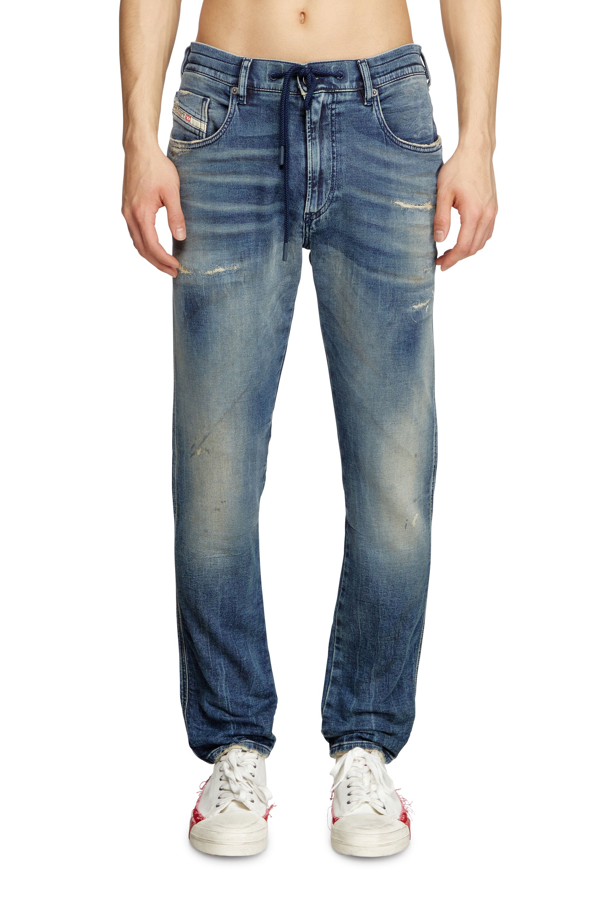 Diesel - Herren Slim 2060 D-Strukt Joggjeans® 068PN, Mittelblau - 1