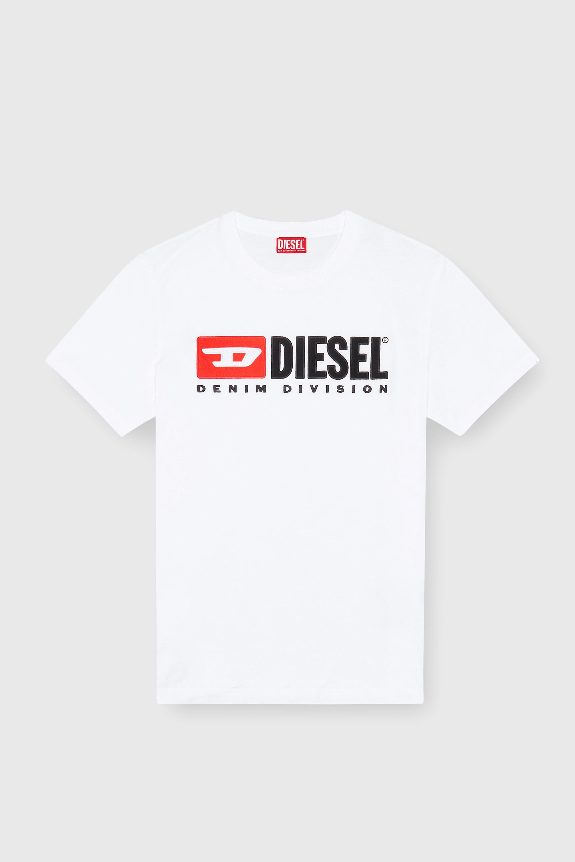 Diesel - T-BOXT-DIV, Herren T-Shirt mit Diesel-Logo-Patch in Wei&szlig; - 2