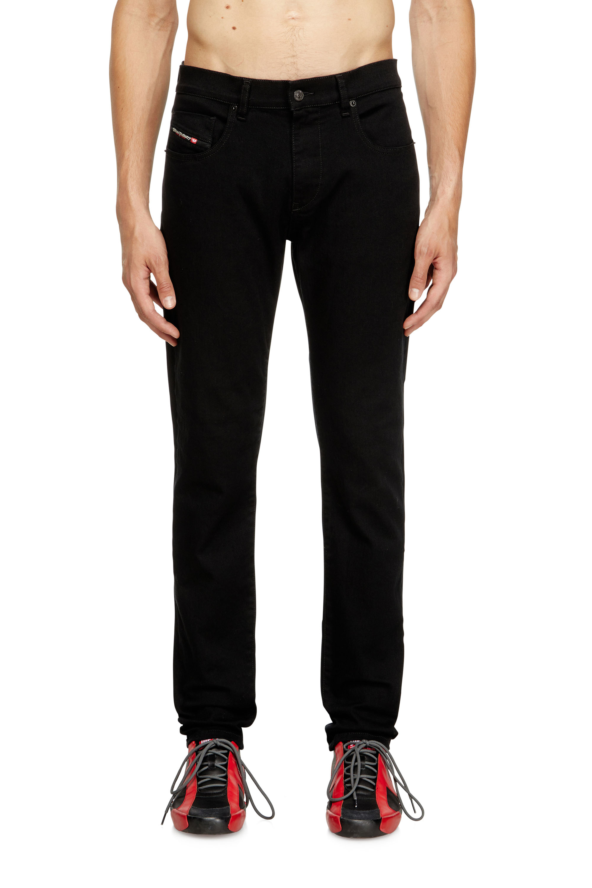 Diesel - Herren Slim Jeans 2019 D-Strukt 069YP, Schwarz/Dunkelgrau - 1