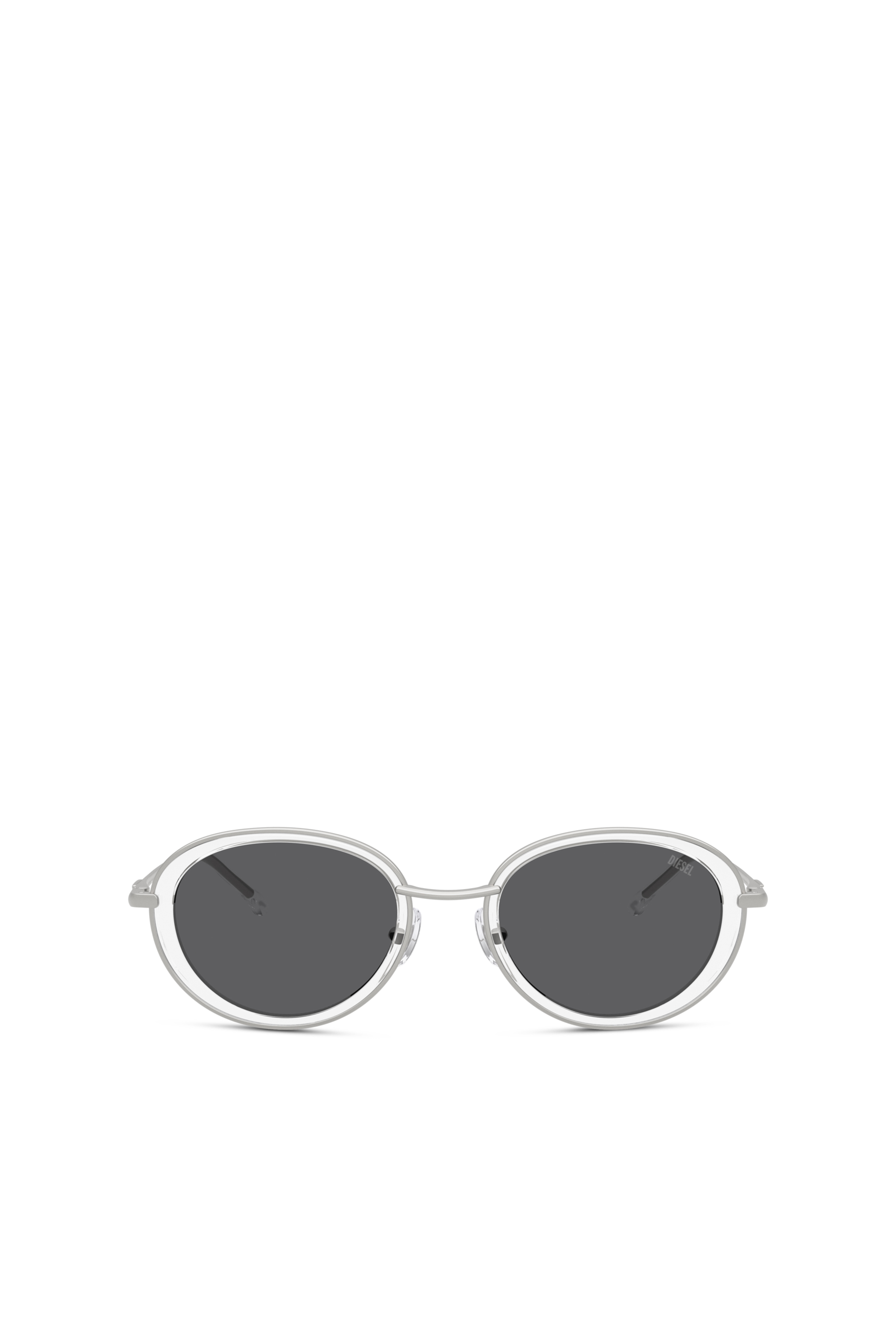 Diesel - 0DL1018, Unisex Ovale Sonnenbrillen in Weiß - 1