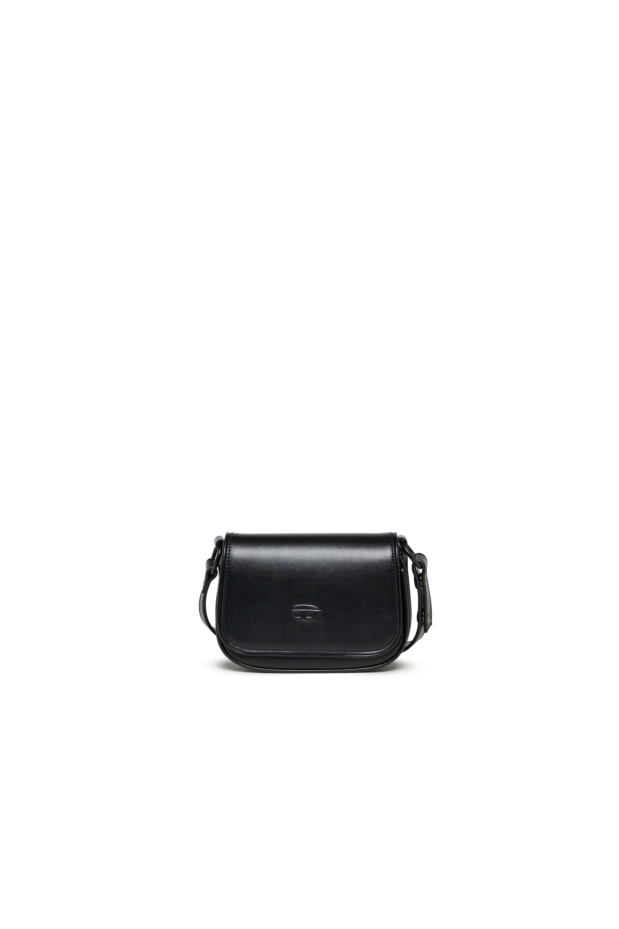 Diesel - WIRT, Damen WIRT - Crossbody-Tasche mit gepr&auml;gtem Oval D Logo in Schwarz - 1