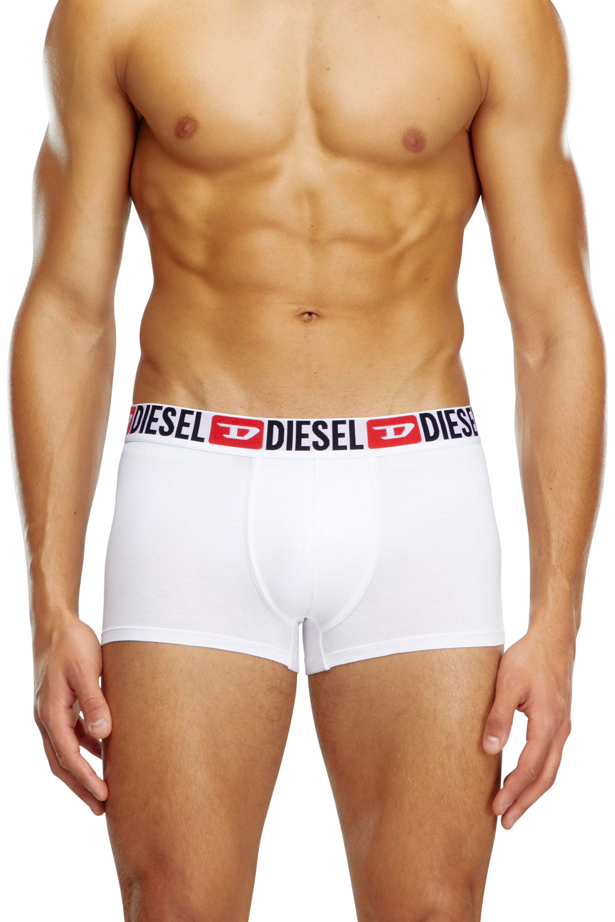 Diesel - UMBX-DAMIENTHREEPACK, Herren Retropants im Dreierpack mit umlaufendem Logo am Bund in Weiß - 3