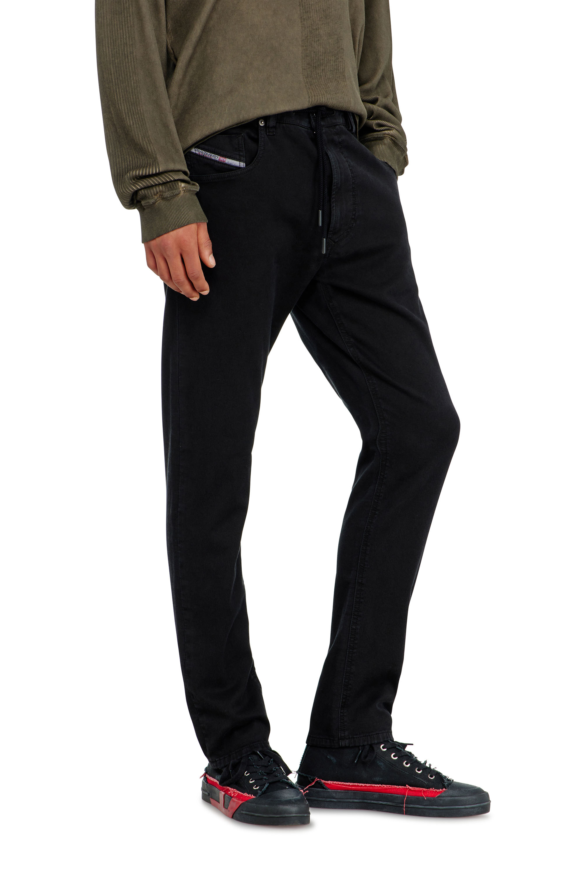 Diesel - Herren Regular 2032 D-Krooley Joggjeans&reg; 068NH, Schwarz/Dunkelgrau - 5