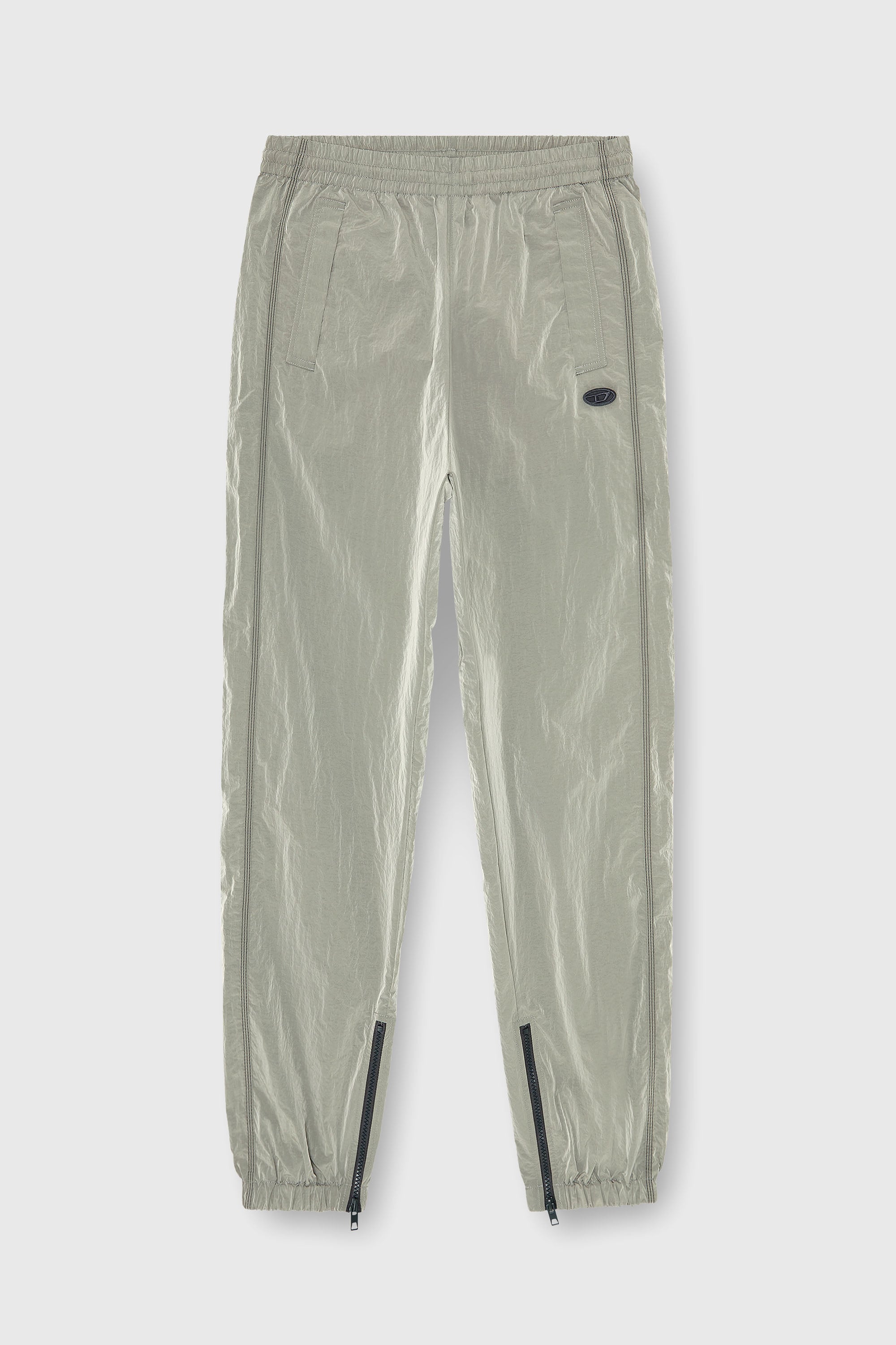 Diesel - P-ANOK, Herren Nylonhose mit crinkle-Effekt in Hellgrau - 2