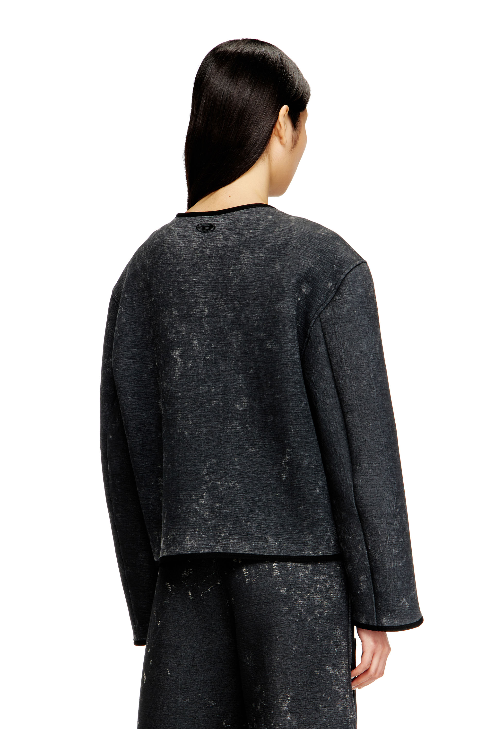 Diesel - G-TES, Damen Scuba-Jacke mit Marmoreffekt und Taschen in null - 4