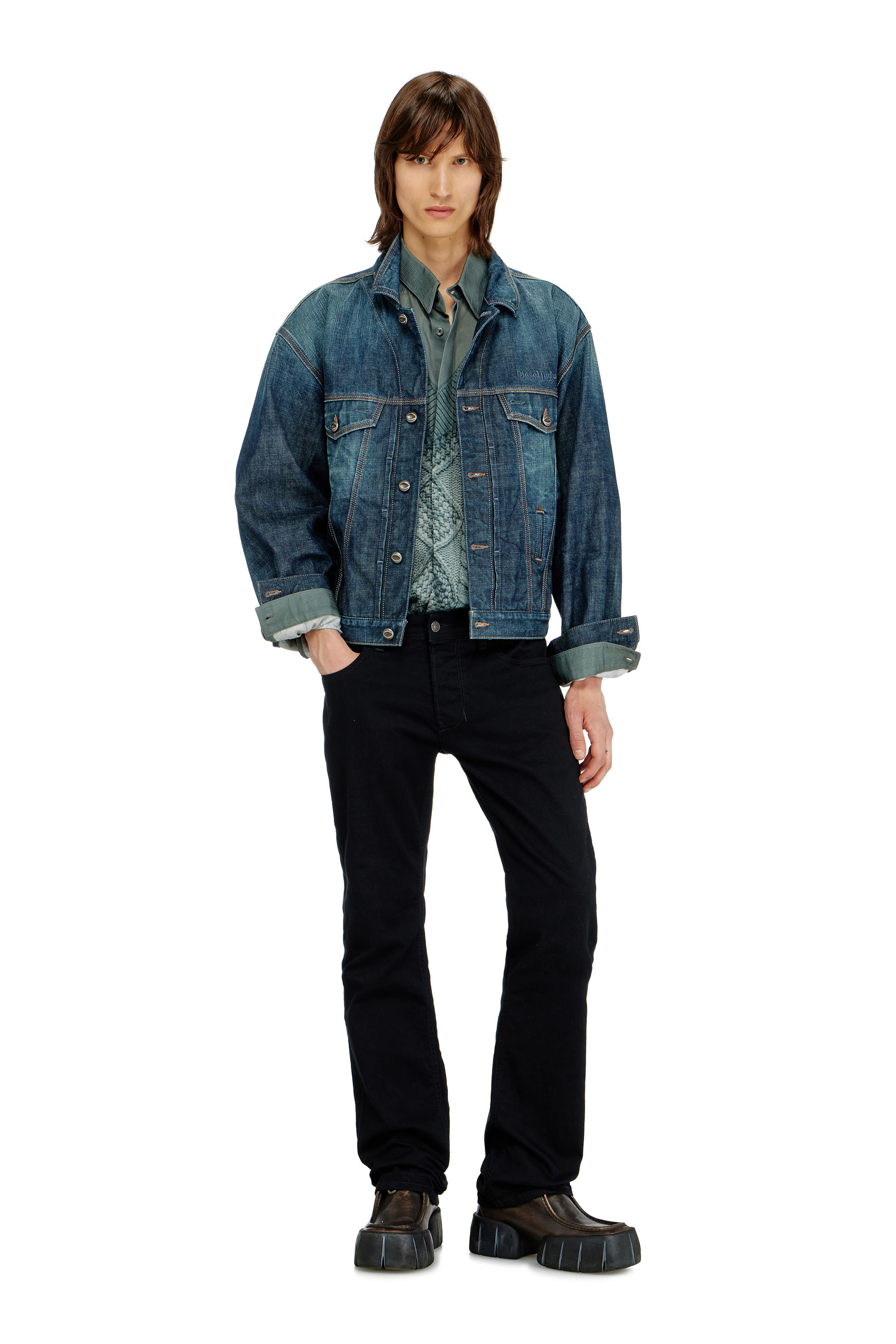 Diesel - Herren Regular Jeans 1985 Larkee 0688H, Schwarz/Dunkelgrau - 2