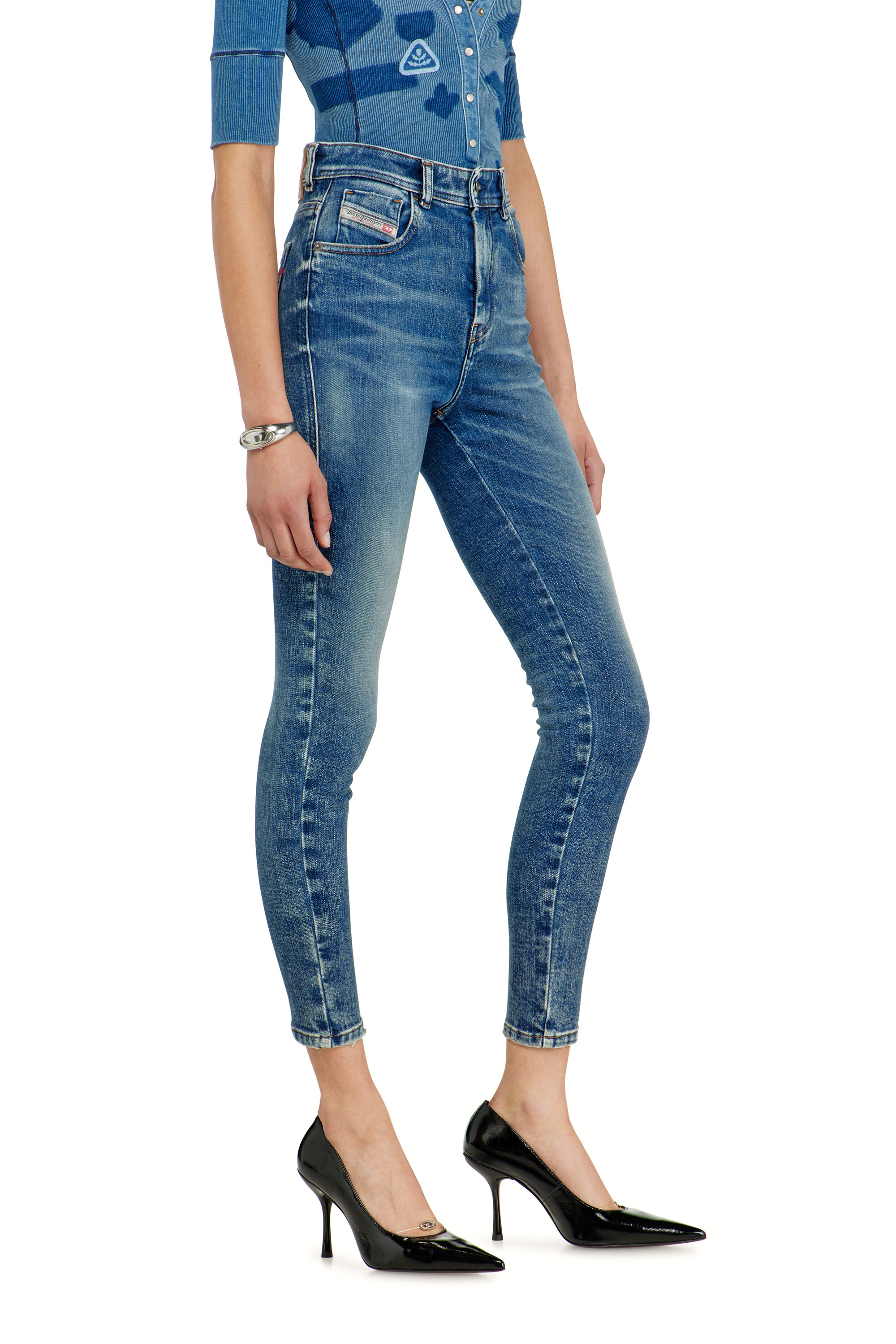 Diesel - Damen Skinny Jeans 1984 Slandy-High 09P72, Mittelblau - 7