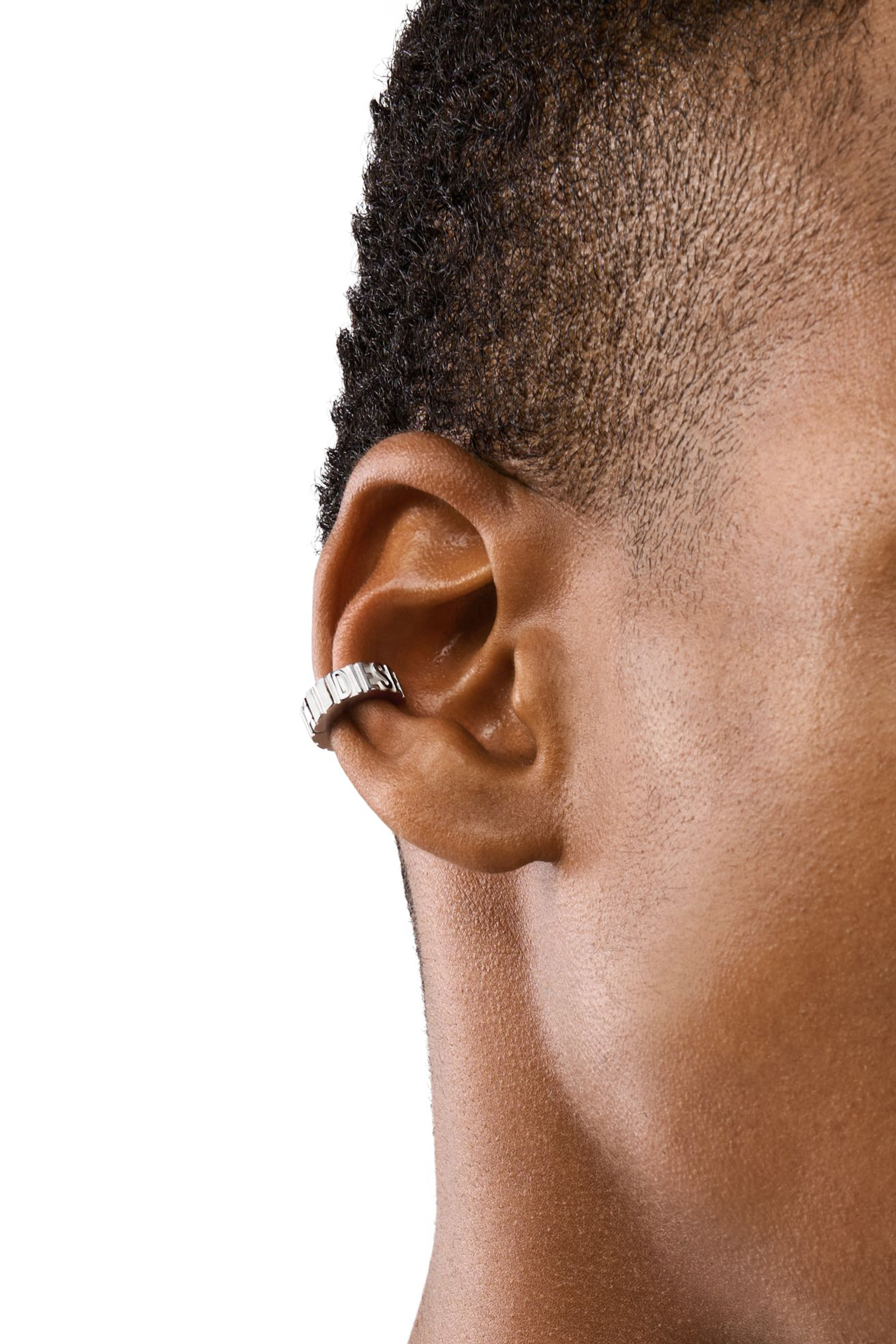 Diesel - DX1555040 JEWEL, Unisex Cuff-Ohrring aus Edelstahl in Silber - 3