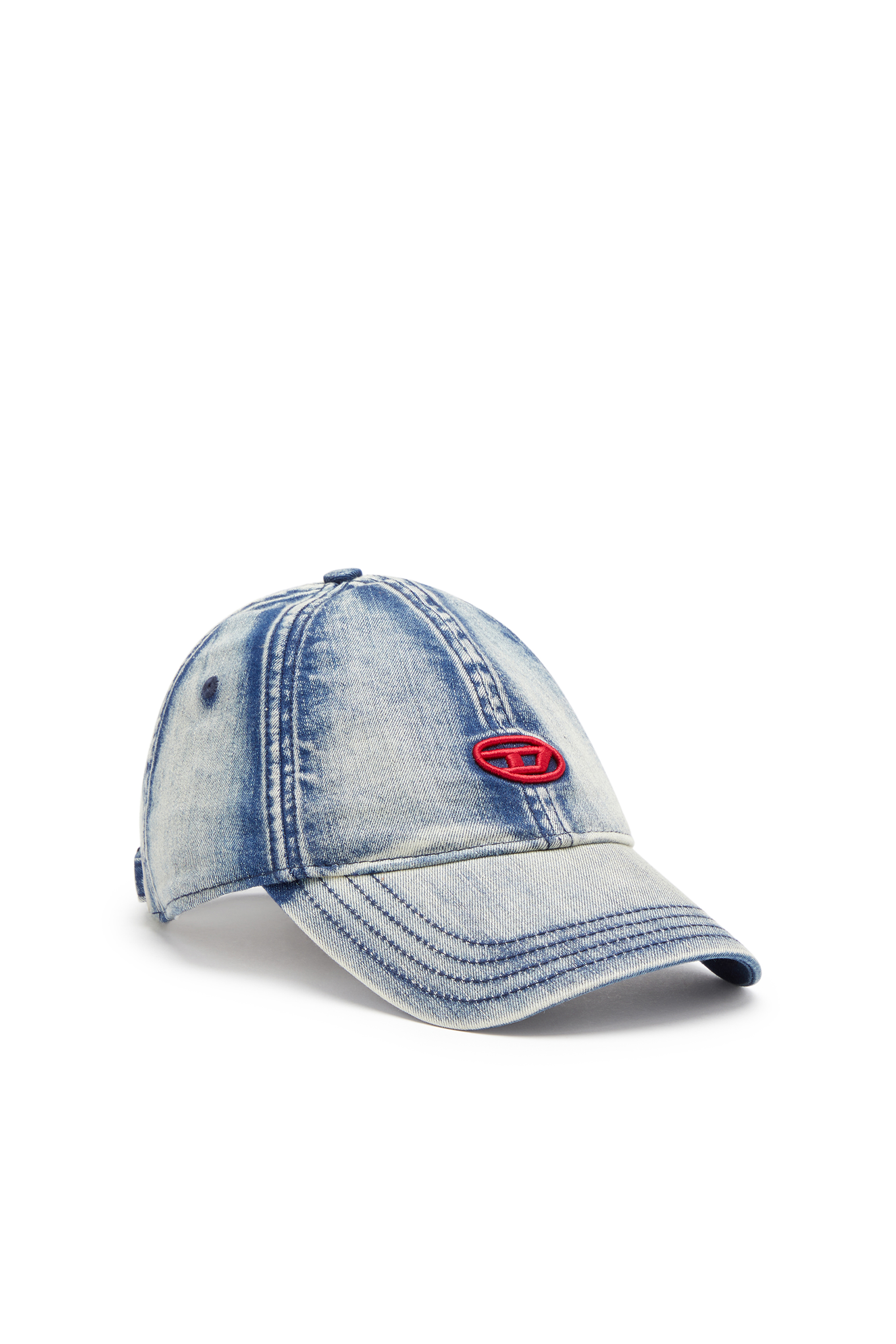 Diesel - C-GABLE, Herren Basecap aus behandeltem Denim in Blau - 1