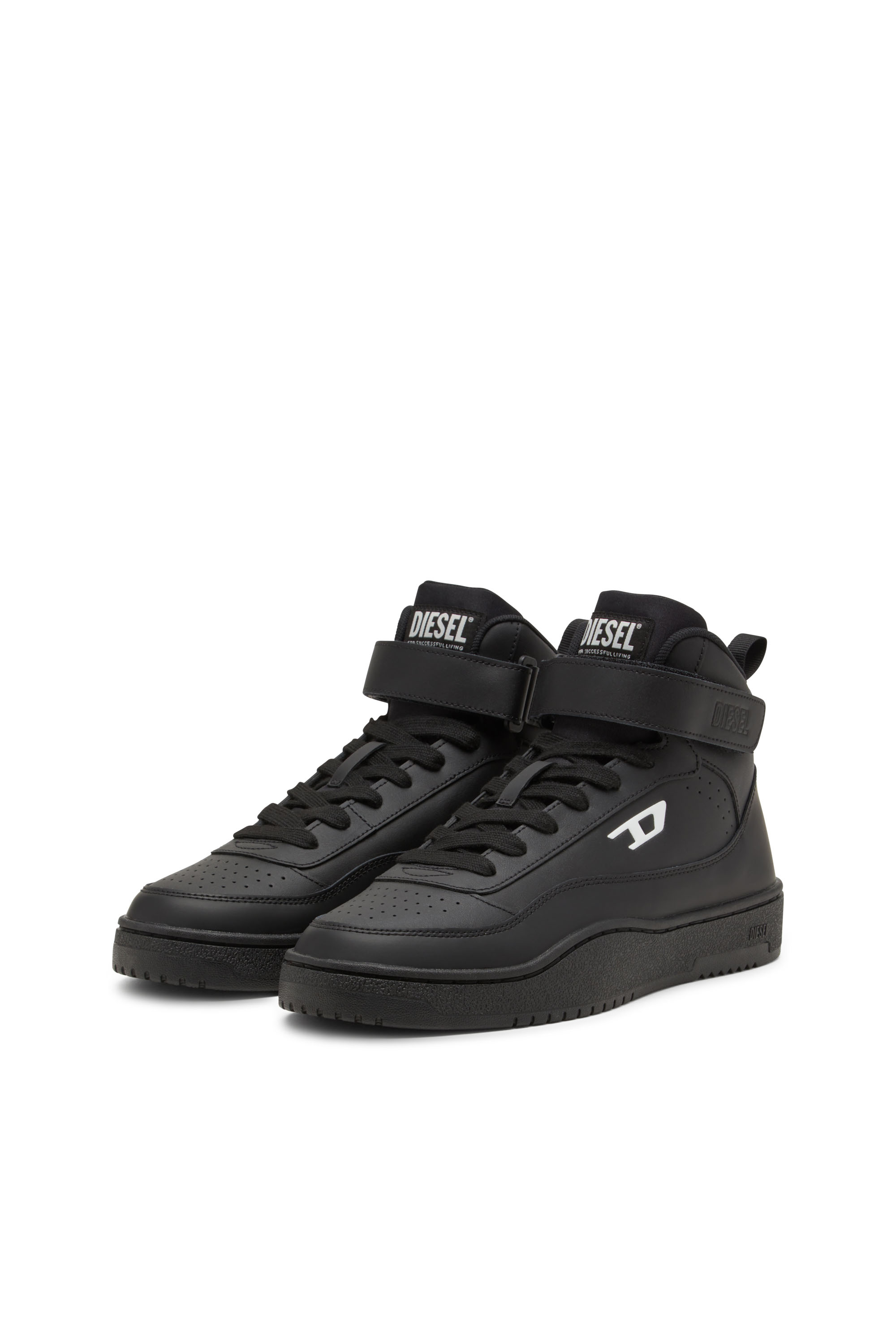 Diesel - S-TRACKER-D MID, Herren S-Tracker-D-Mid-Top-Sneakers in Schwarz - 8