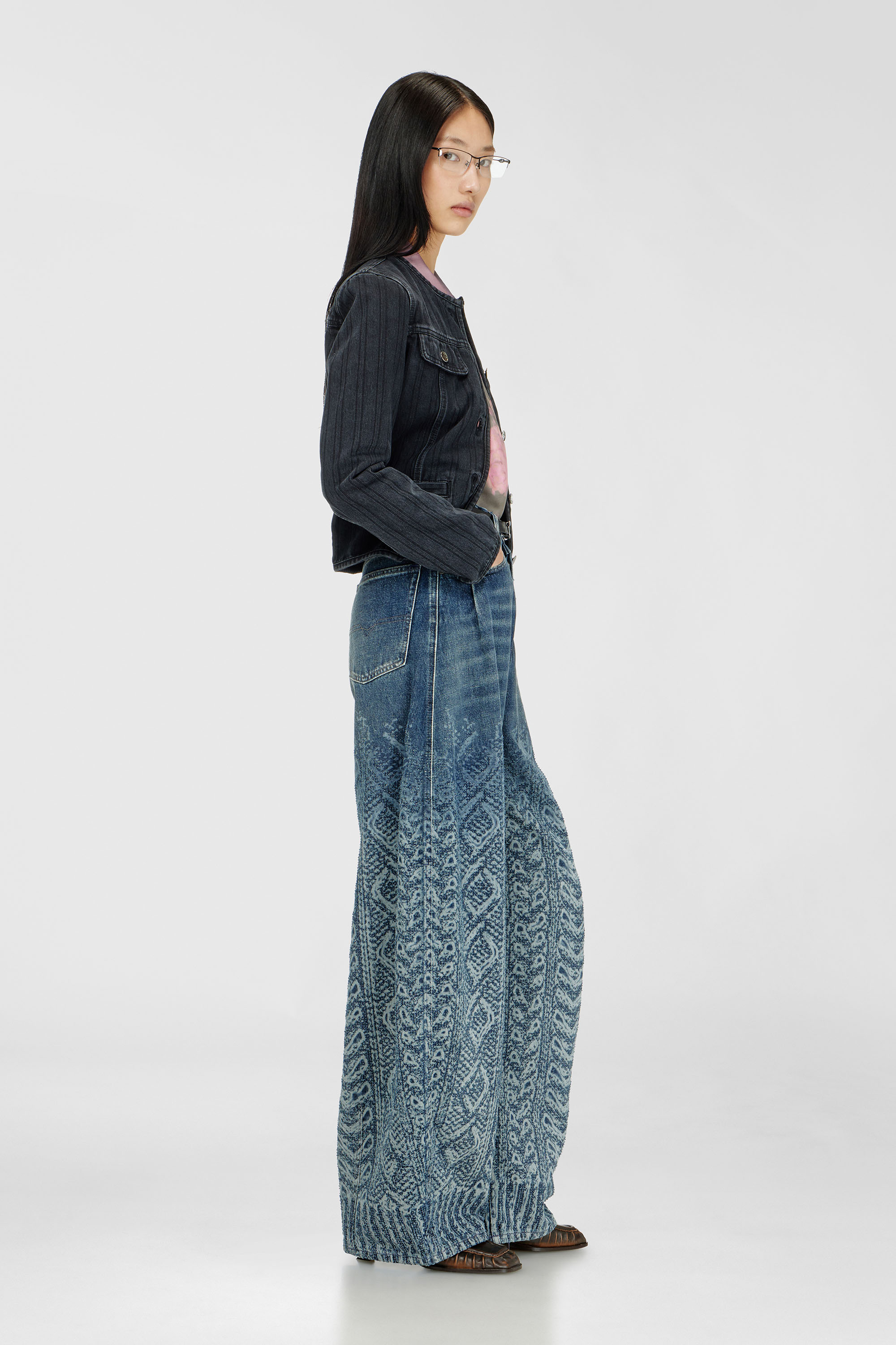 Diesel - Damen Relaxed Jeans 1987 D-Khelz 007EV, Dunkelblau - 2