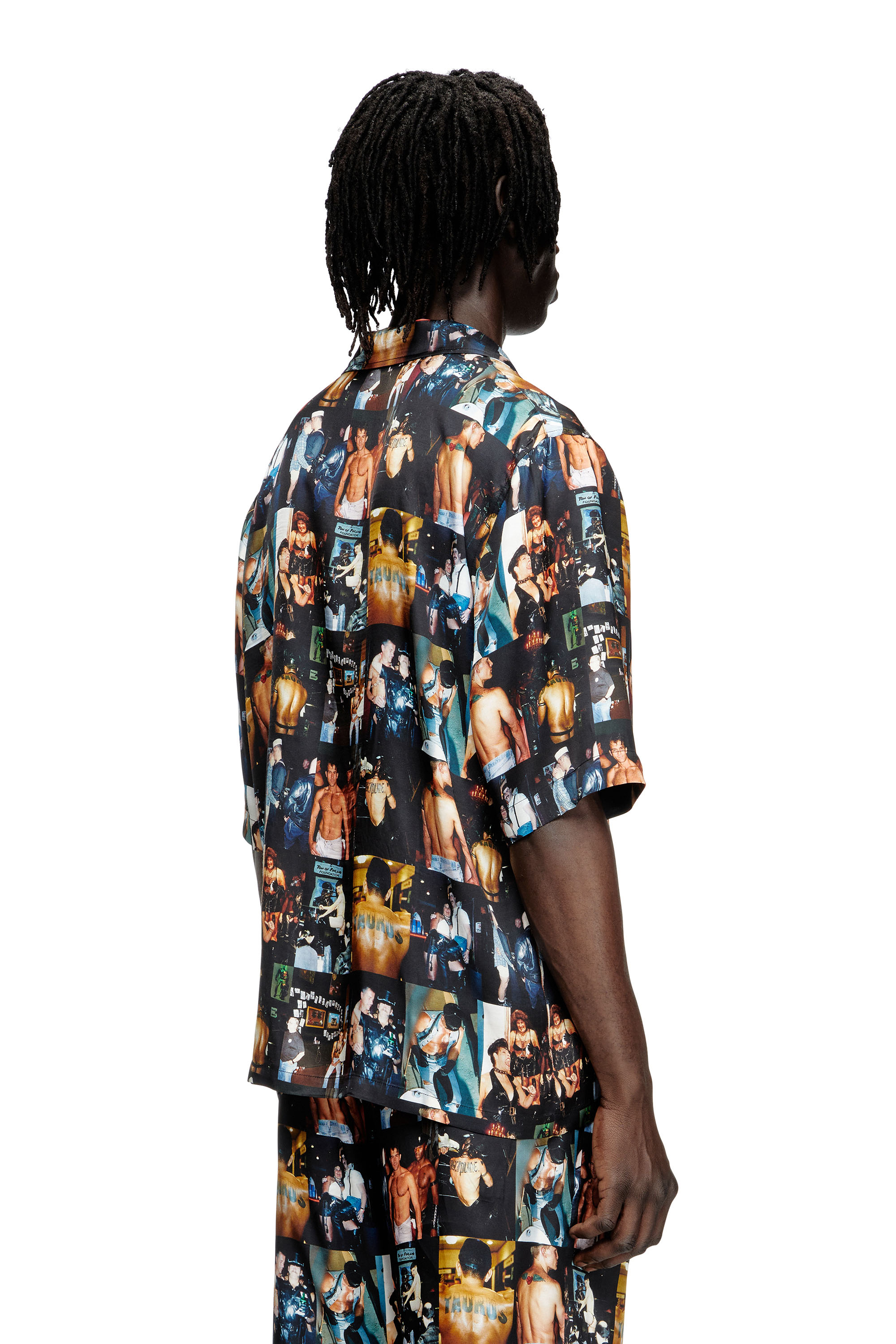 Diesel - PR-S-MEC-TOM25, Unisex Bowling-Hemd mit Grafik-Prints in Schwarz - 4