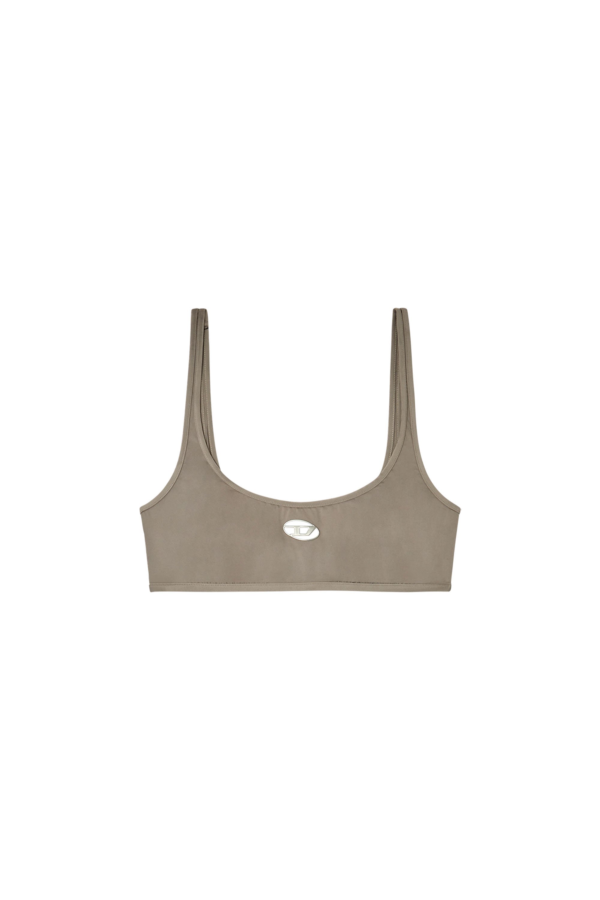 Diesel - KELSI-UTLT, Damen Bralette aus Jacquard-Spitzen mit Oval D in Braun - 4