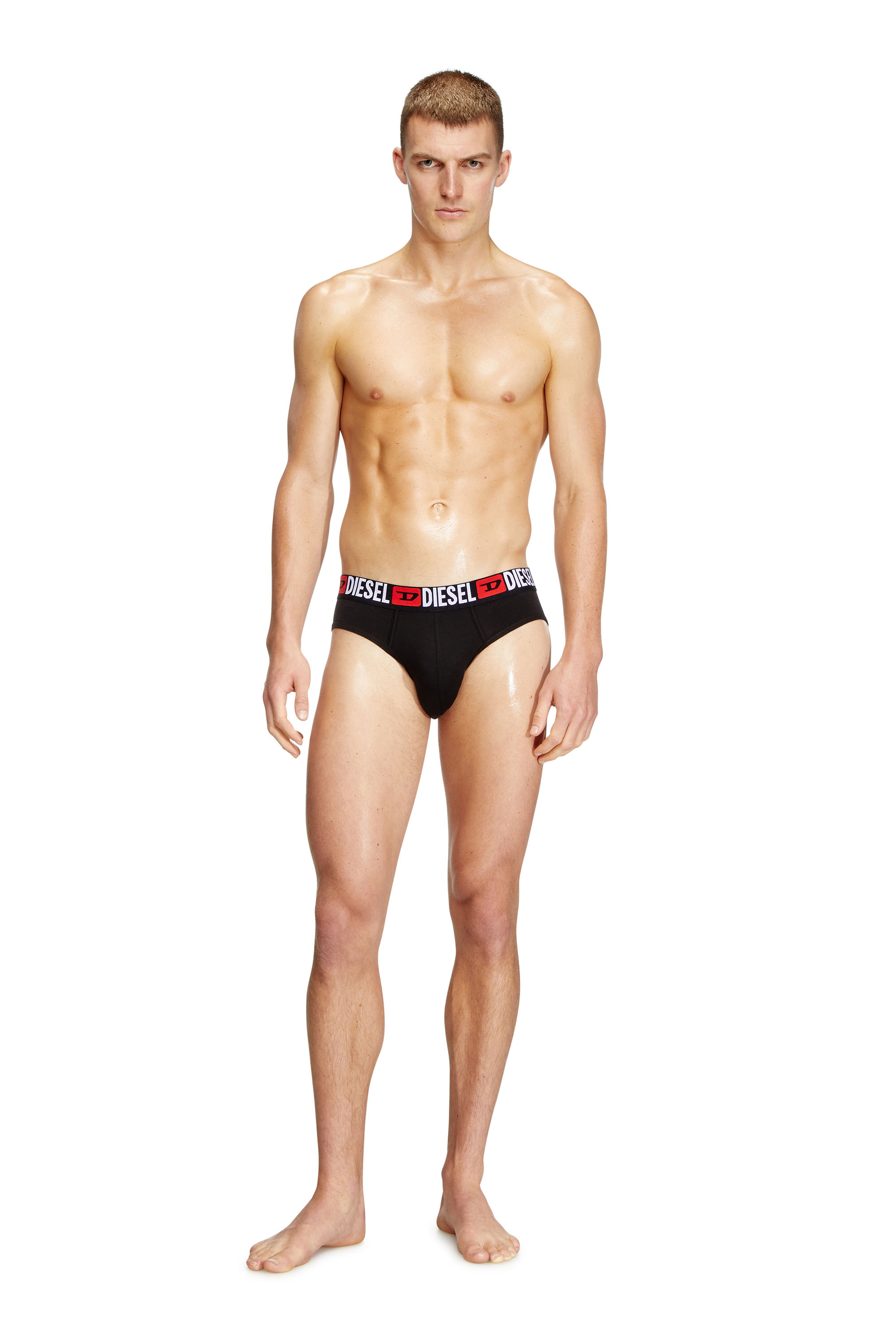 Diesel - UMBR-ANDRETHREEPACK, Herren Einfarbige Briefs im Dreierpack in Schwarz - 2