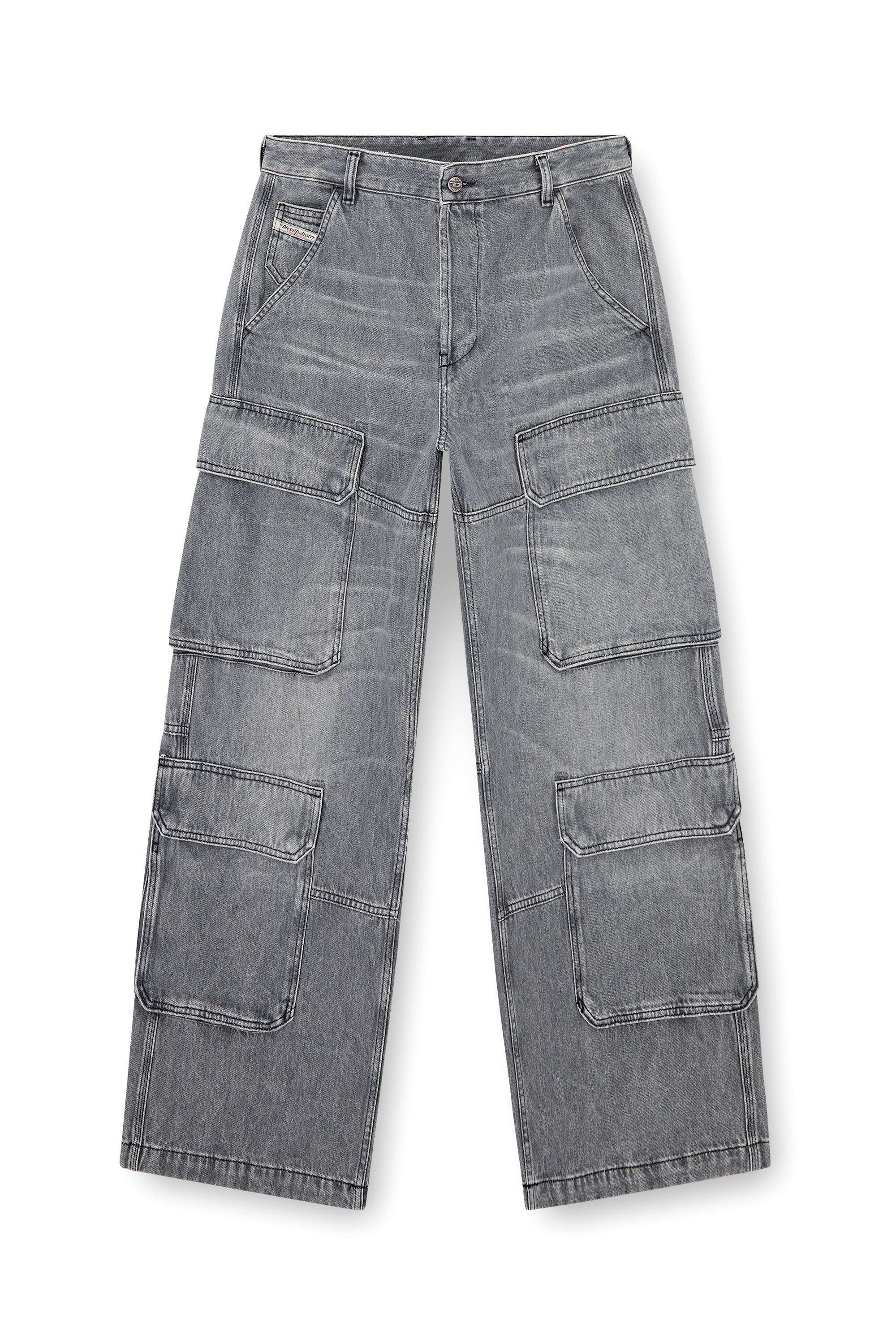 Diesel - Herren Relaxed Jeans D-Touch 0DCBE, Hellgrau - 3