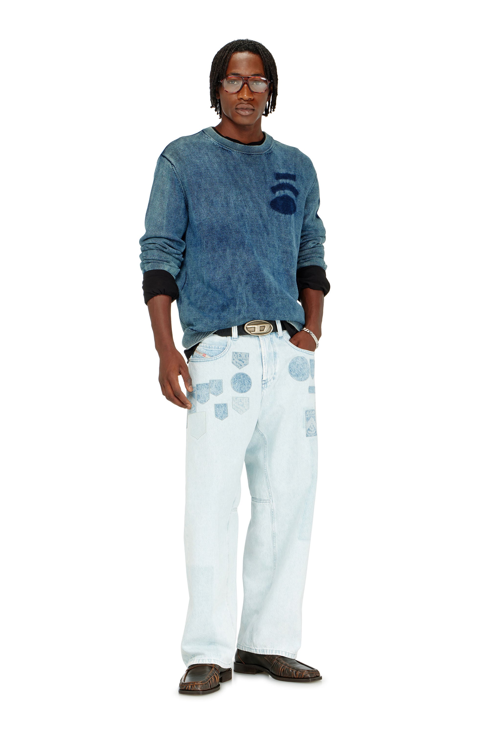 Diesel - Unisex Relaxed Jeans 1997 D-Enim-M 0IFBQ, Hellblau - 3