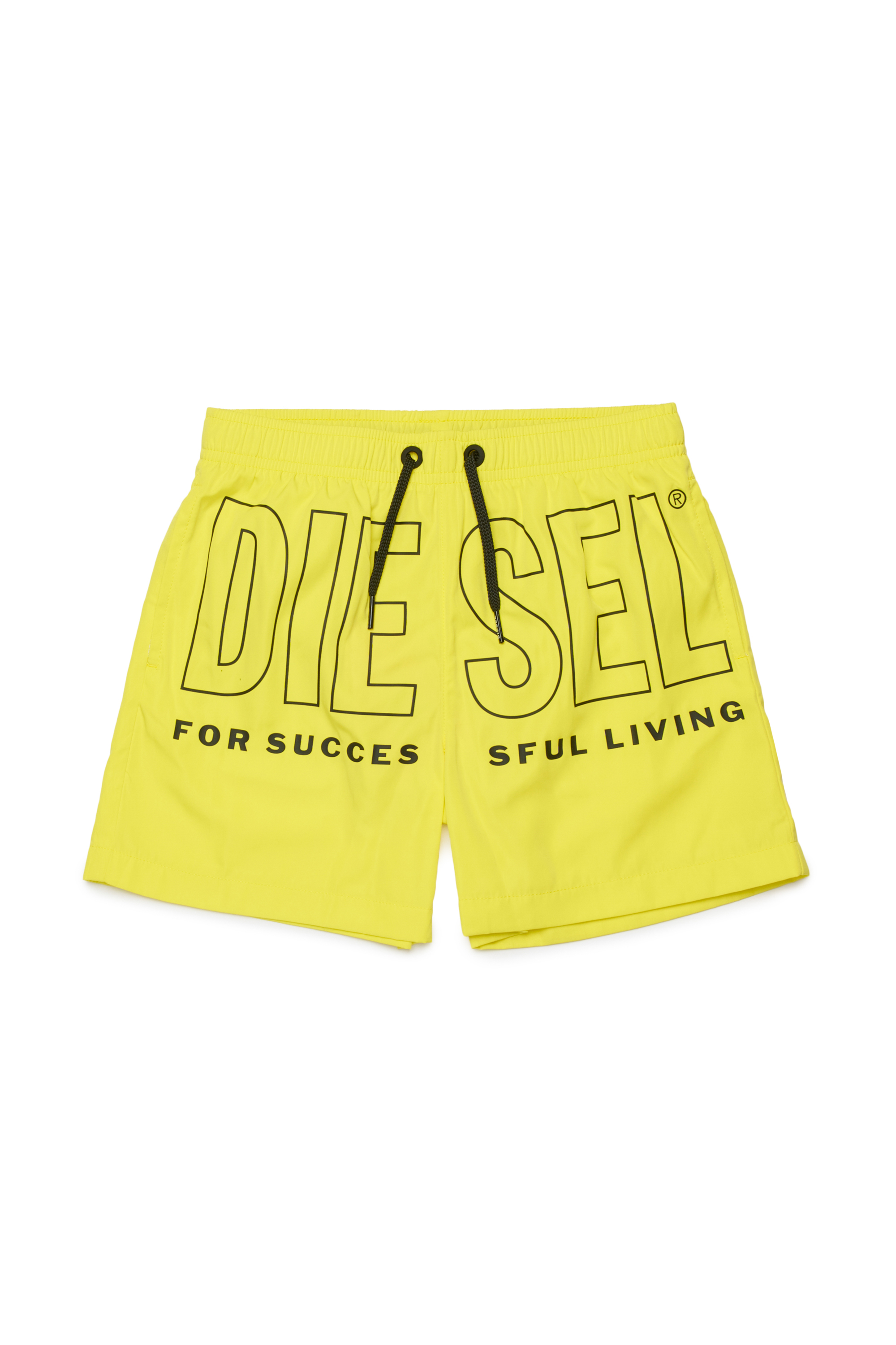 Diesel - MIDIT, Herren Badeshorts mit Maxi-Logo in Gelb - 1