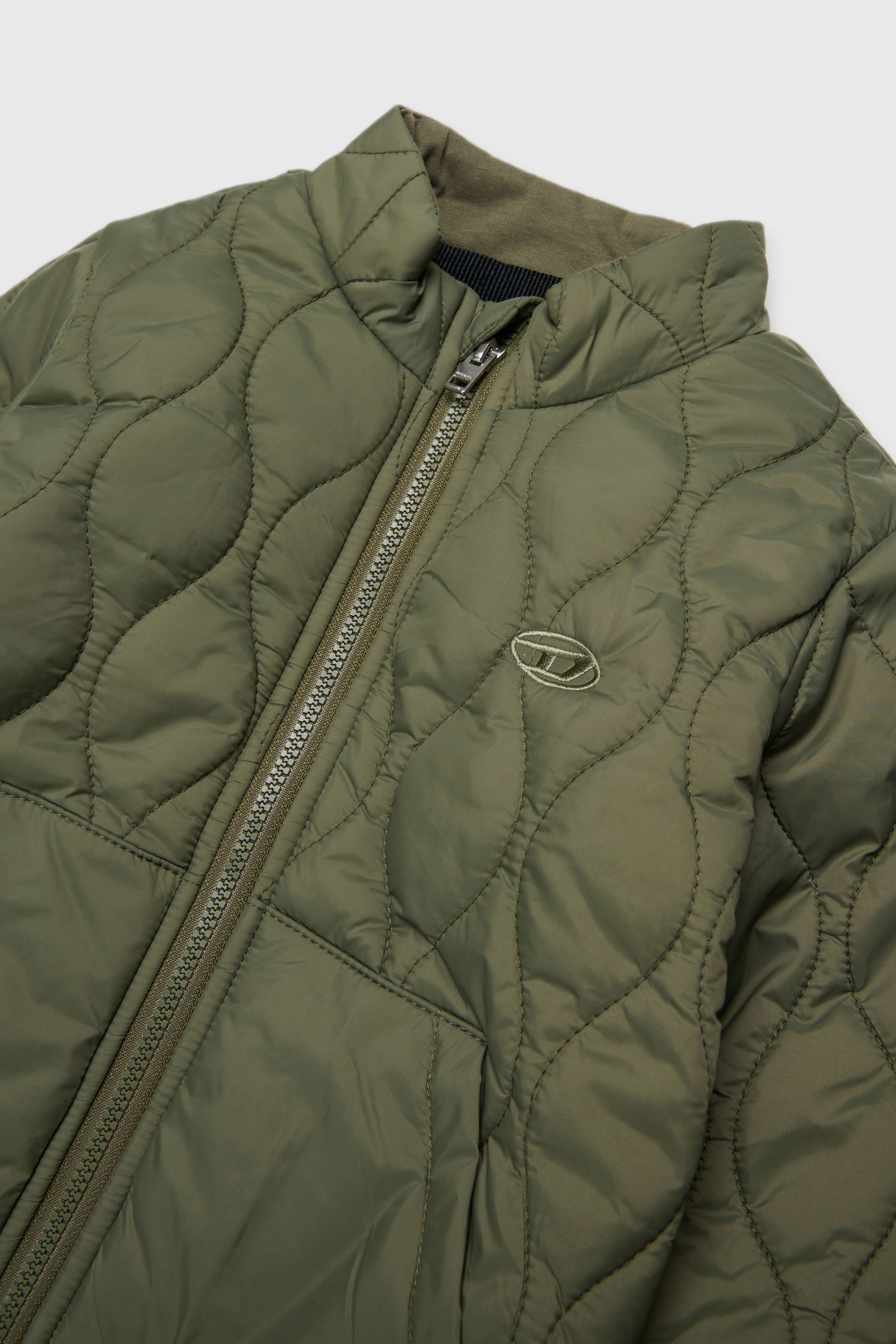 Diesel - JONIONB, Herren Steppjacke mit Oval D Stickerei in Gr&uuml;n - 2