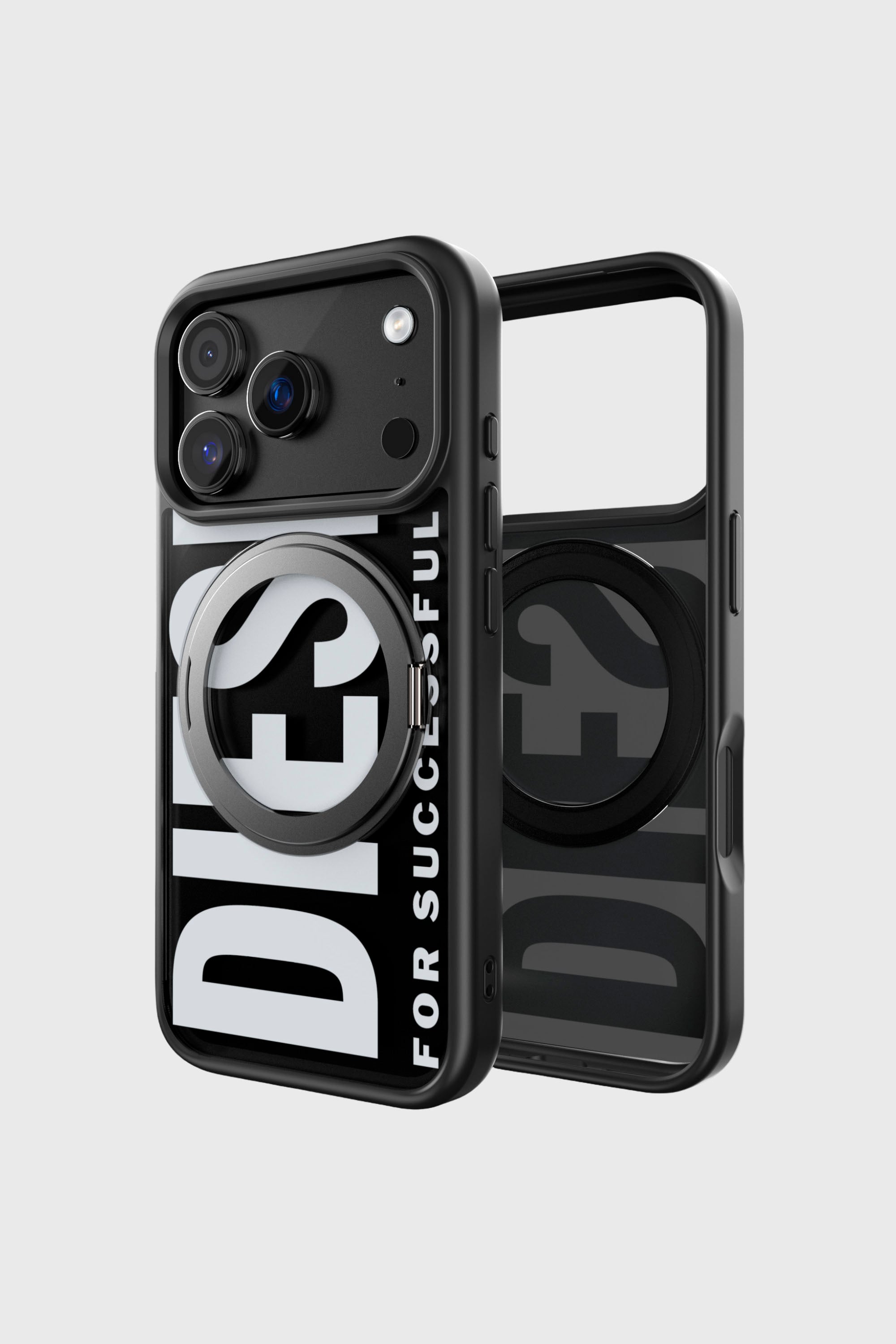 Diesel - 60405 RING STAND CASE RING STAND, Unisex Ringstand-Magsafe Case f&uuml;r iPhone 17 Pro in Schwarz - 1