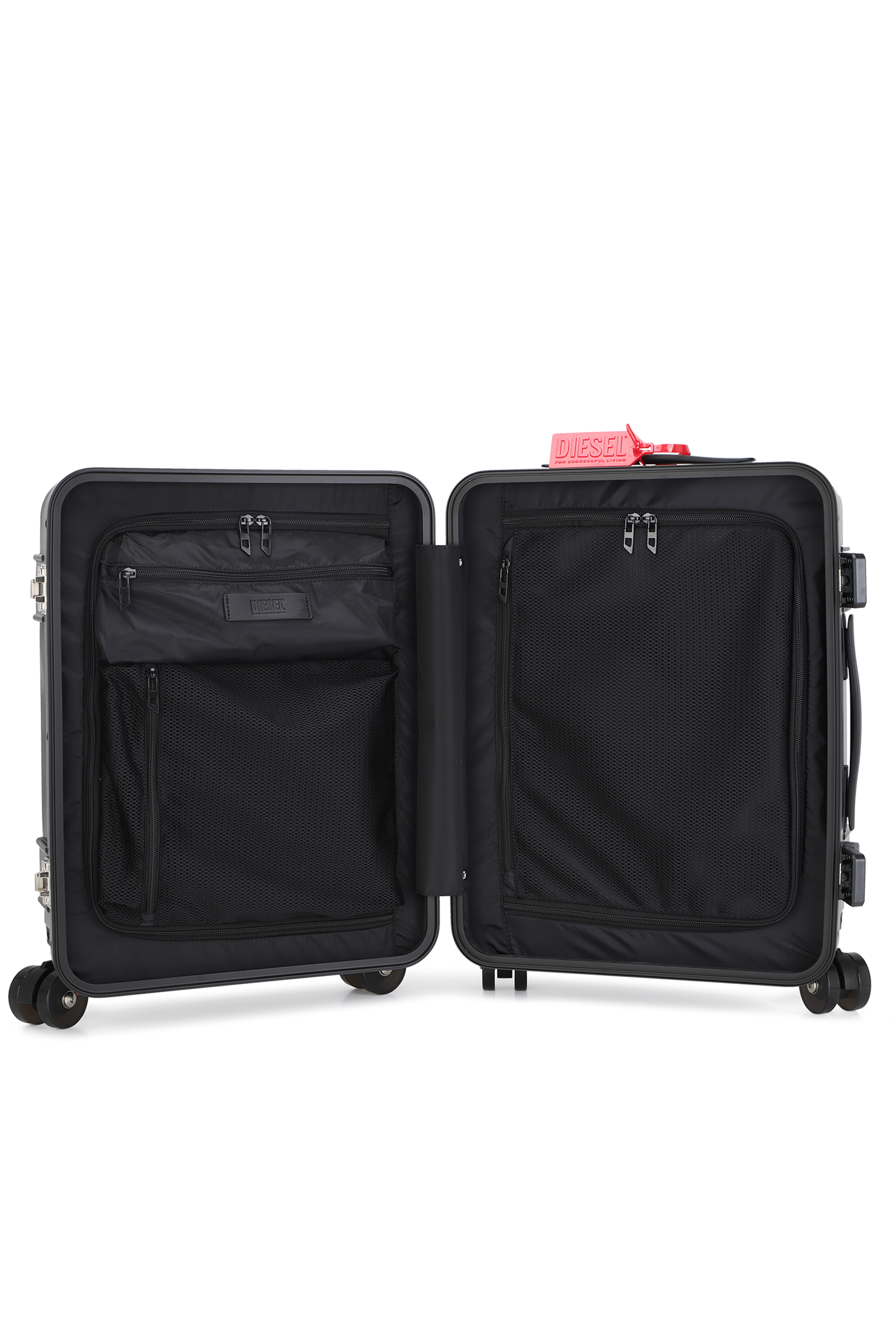 Diesel - DIESEL PC STRONG IMAGE TROLLEY- DSL003, Unisex Robuster 20"-Handgep&auml;ckkoffer in Schwarz - 4