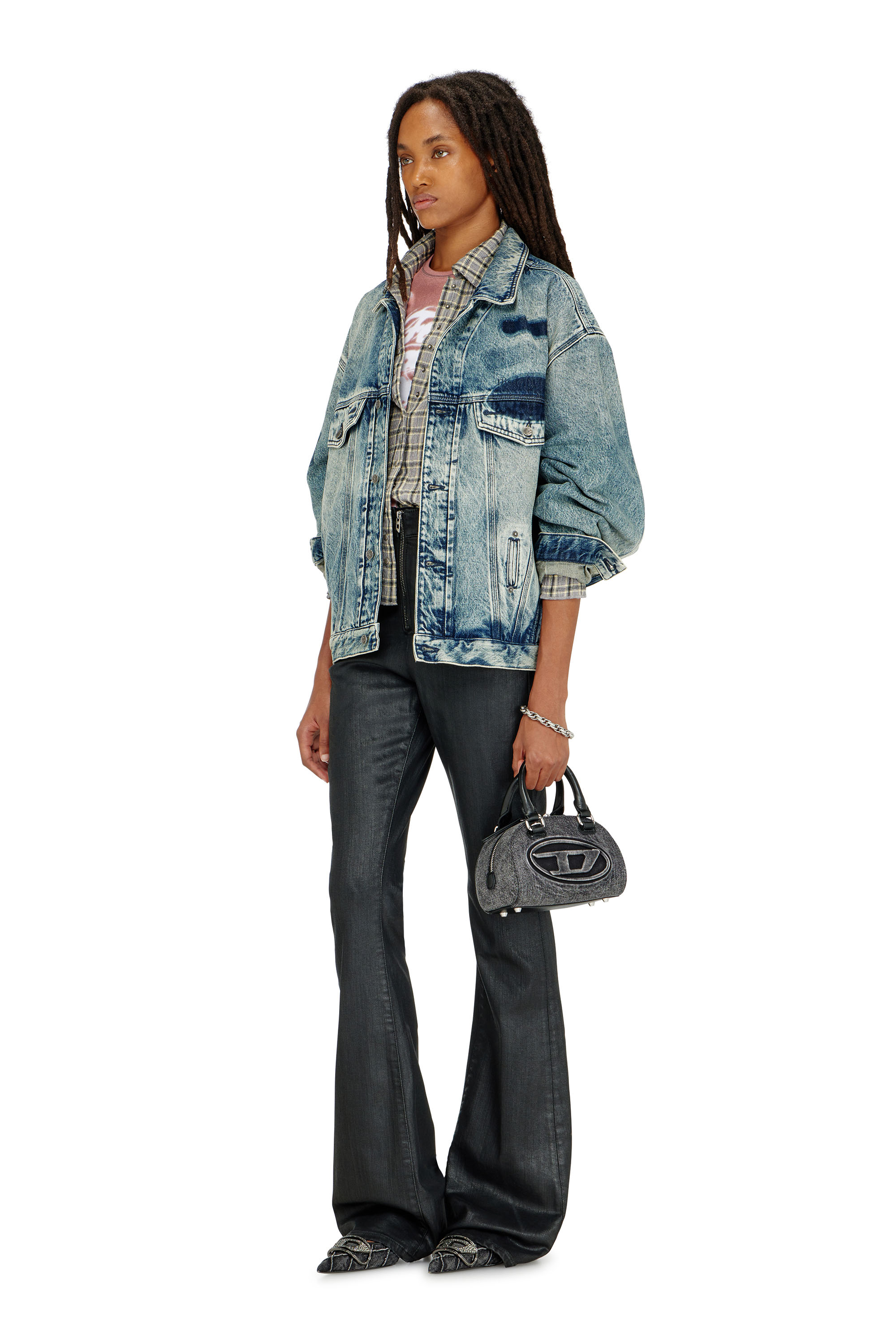 Diesel - Damen Bootcut Jeans 1973 D-Partt 09P78, Schwarz/Dunkelgrau - 1