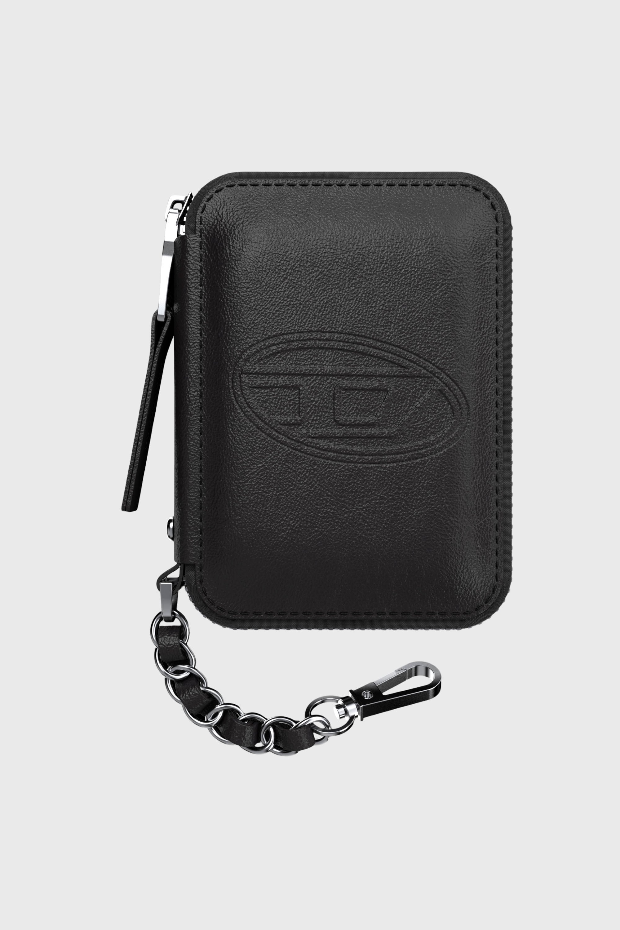 Diesel - 60667 UNIVERSAL POUCH, Unisex Oval D MagSafe-Tasche in Schwarz - 1