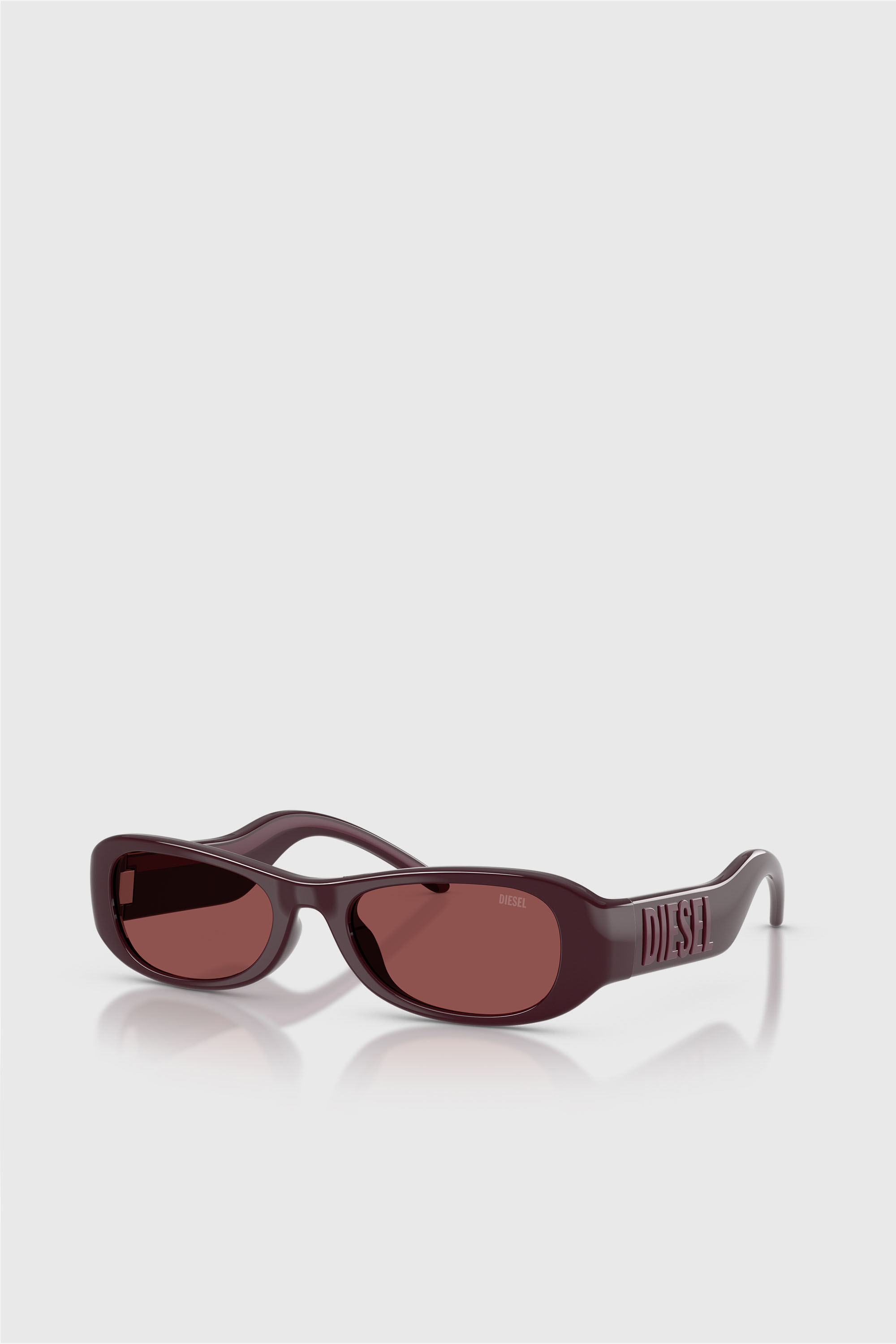 Diesel - 0DL3020U, Unisex's Pillow Sunglasses in Burgundy - 2