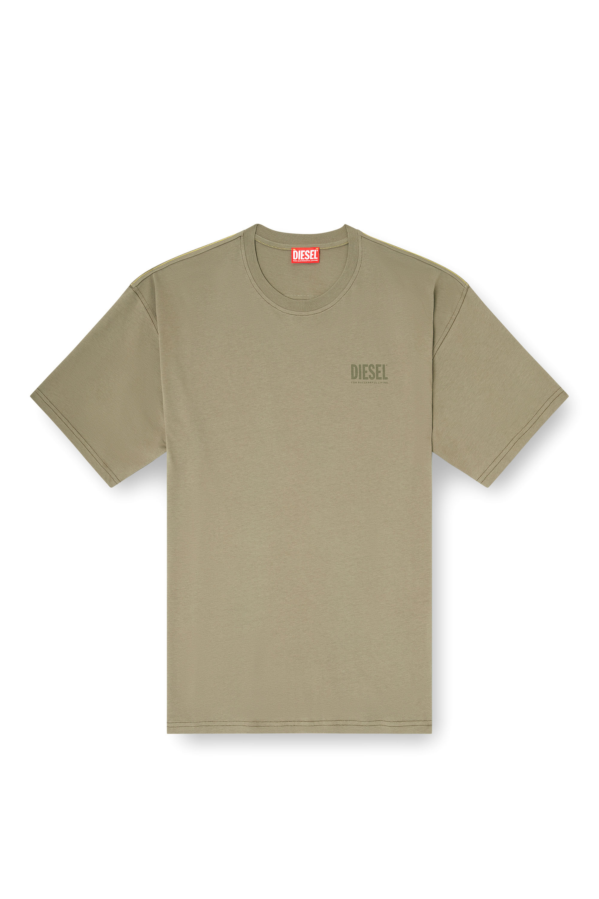 Diesel - T-BOXT-V8, Herren Locker geschnittenes T-Shirt mit Camouflage-Print auf dem R&uuml;cken in Armeegr&uuml;n - 3