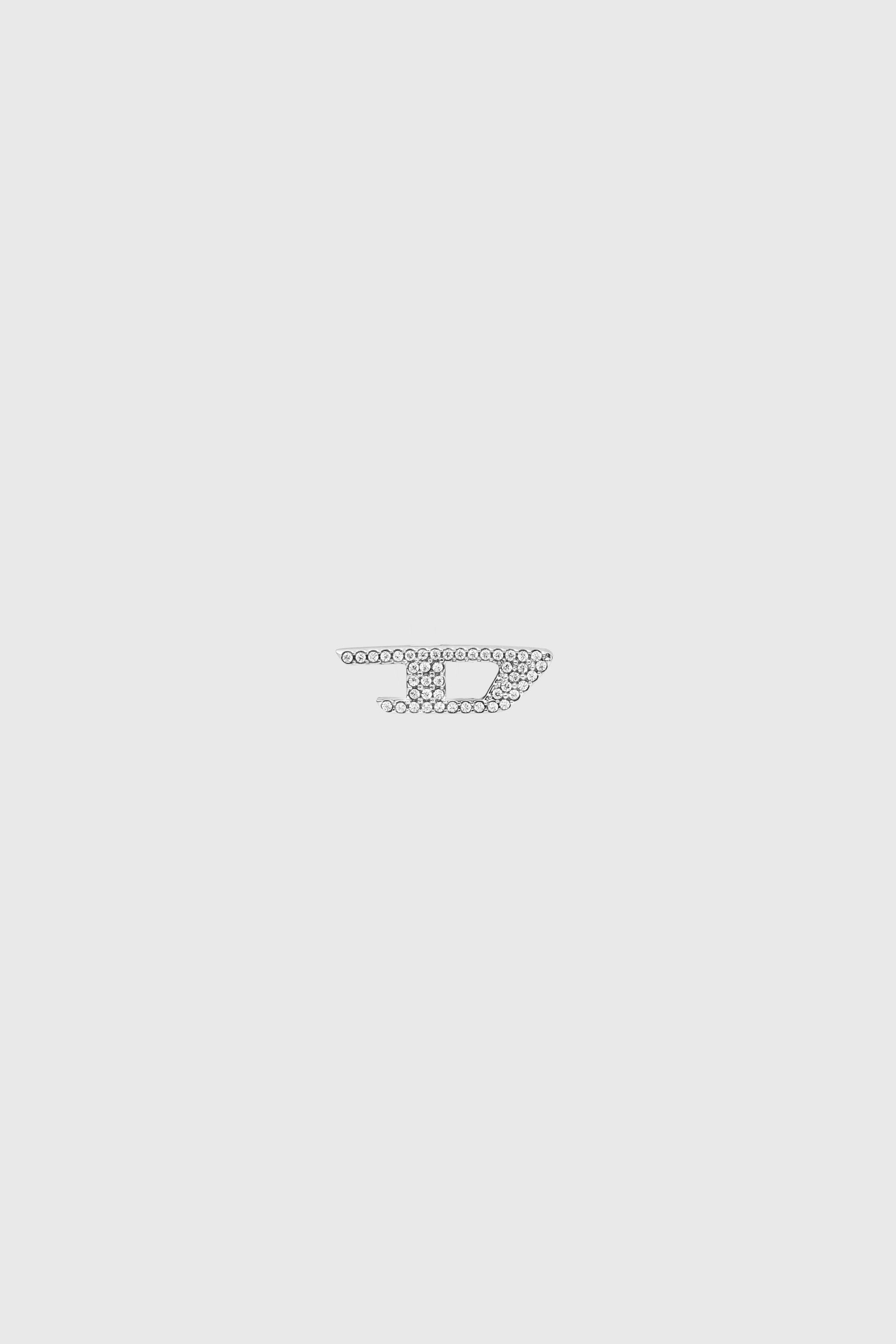Diesel - DX1630040 JEWELLERY, Unisex Steckerohrring aus Edelstahl mit Glitzereffekt in Silber - 2