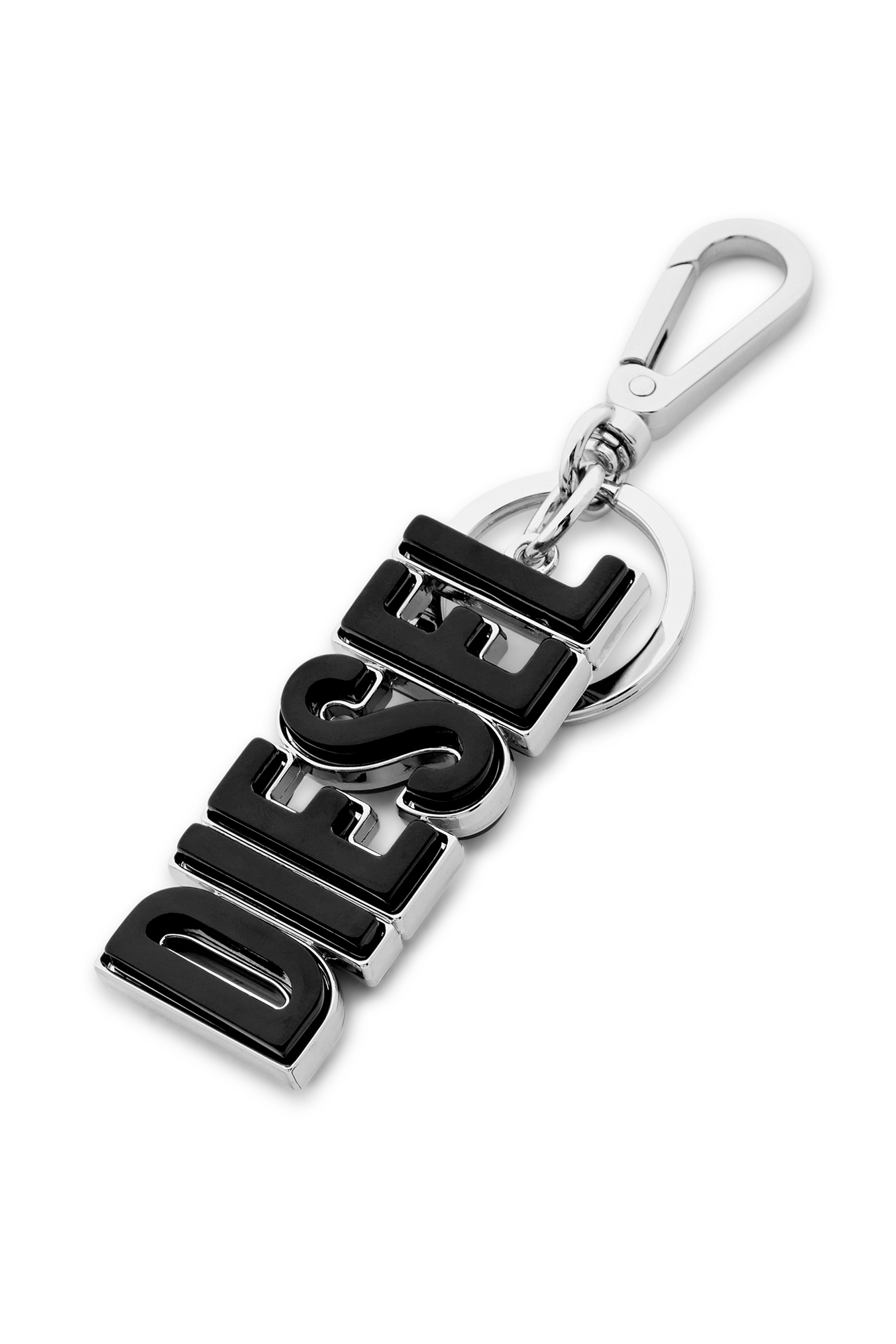 Diesel - DSL 3D KEY RING, Herren DIESEL-Schl&uuml;sselring aus Metall und Harz in Schwarz/Rot - 2
