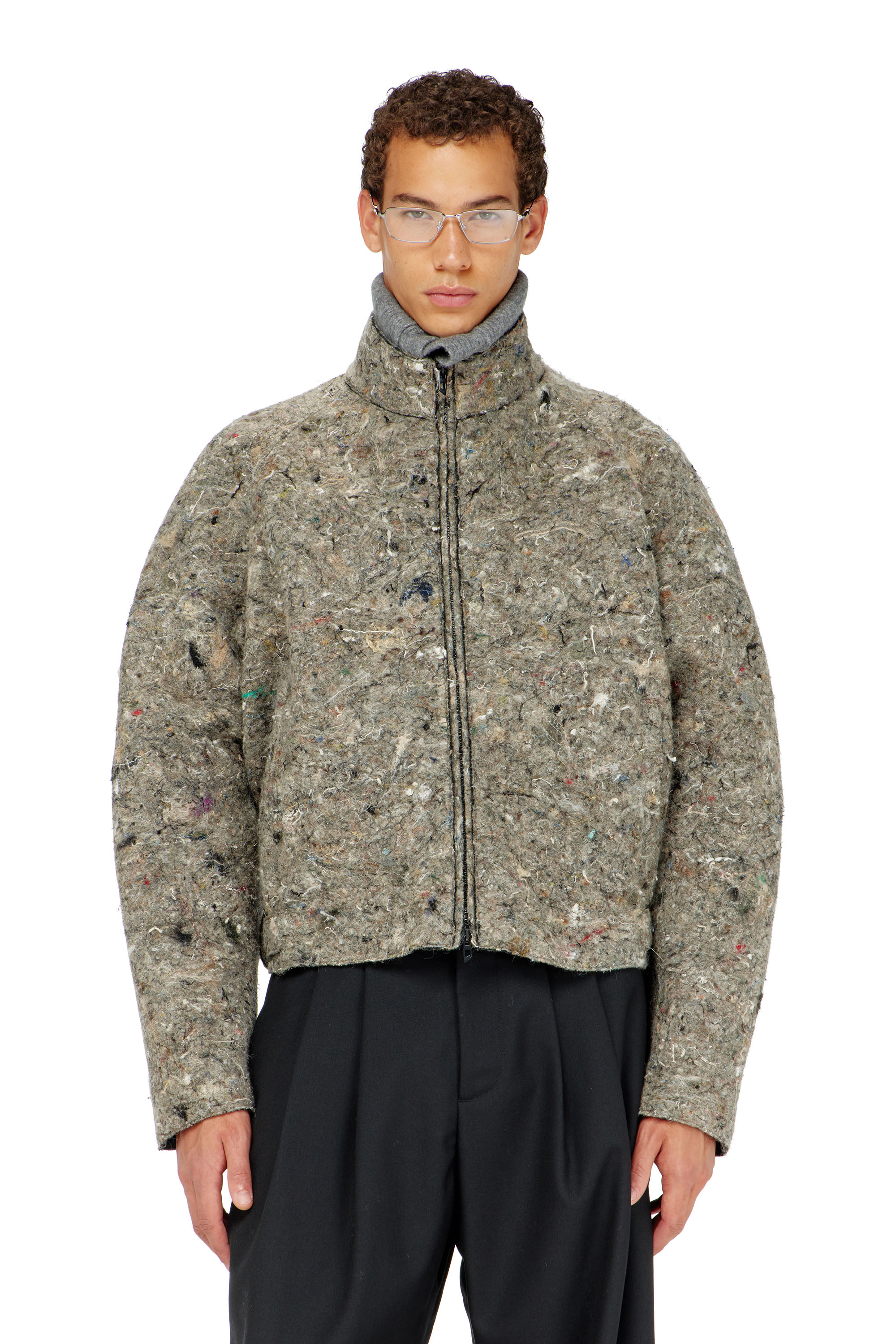 Diesel - J-DISTEM, Herren Upcycled Filzjacke in null - 1