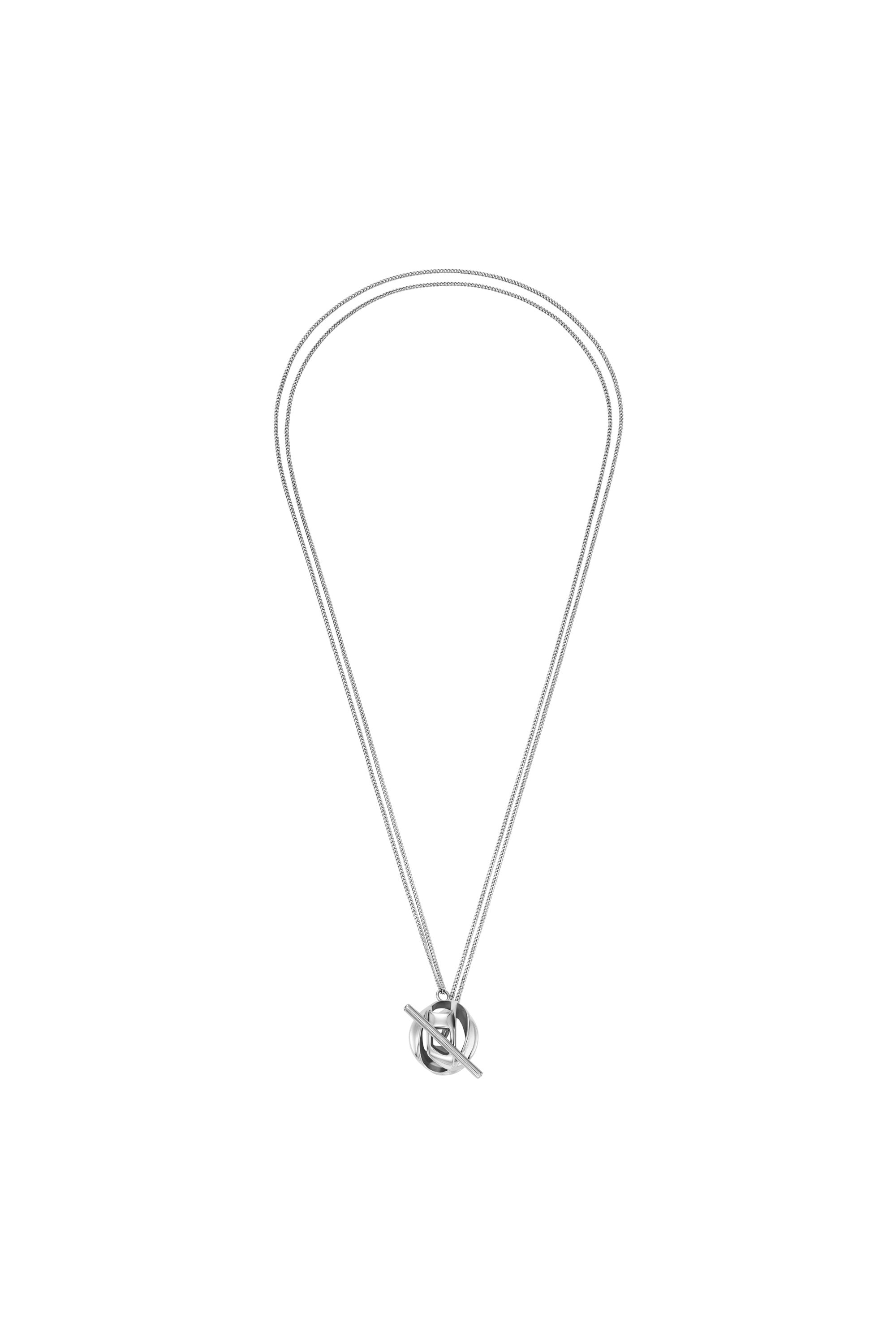 Diesel - DX1716040, Unisex Halskette mit Anh&auml;nger aus Edelstahl in Silber - 1