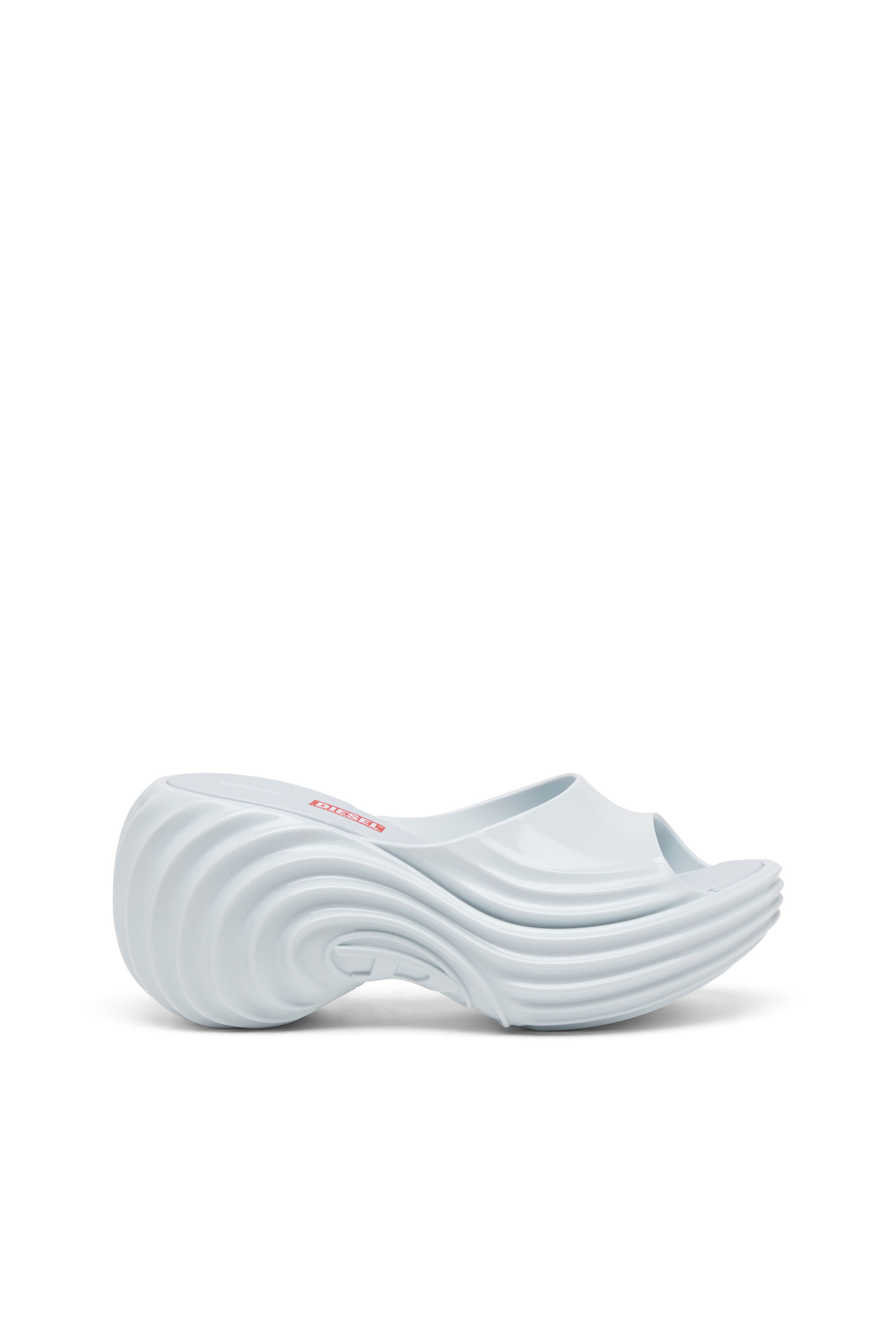 Diesel - MELISSA QUANTUM PLATFORM, Damen Plateau-Pantolette aus Melflex&reg; in Hellblau - 1
