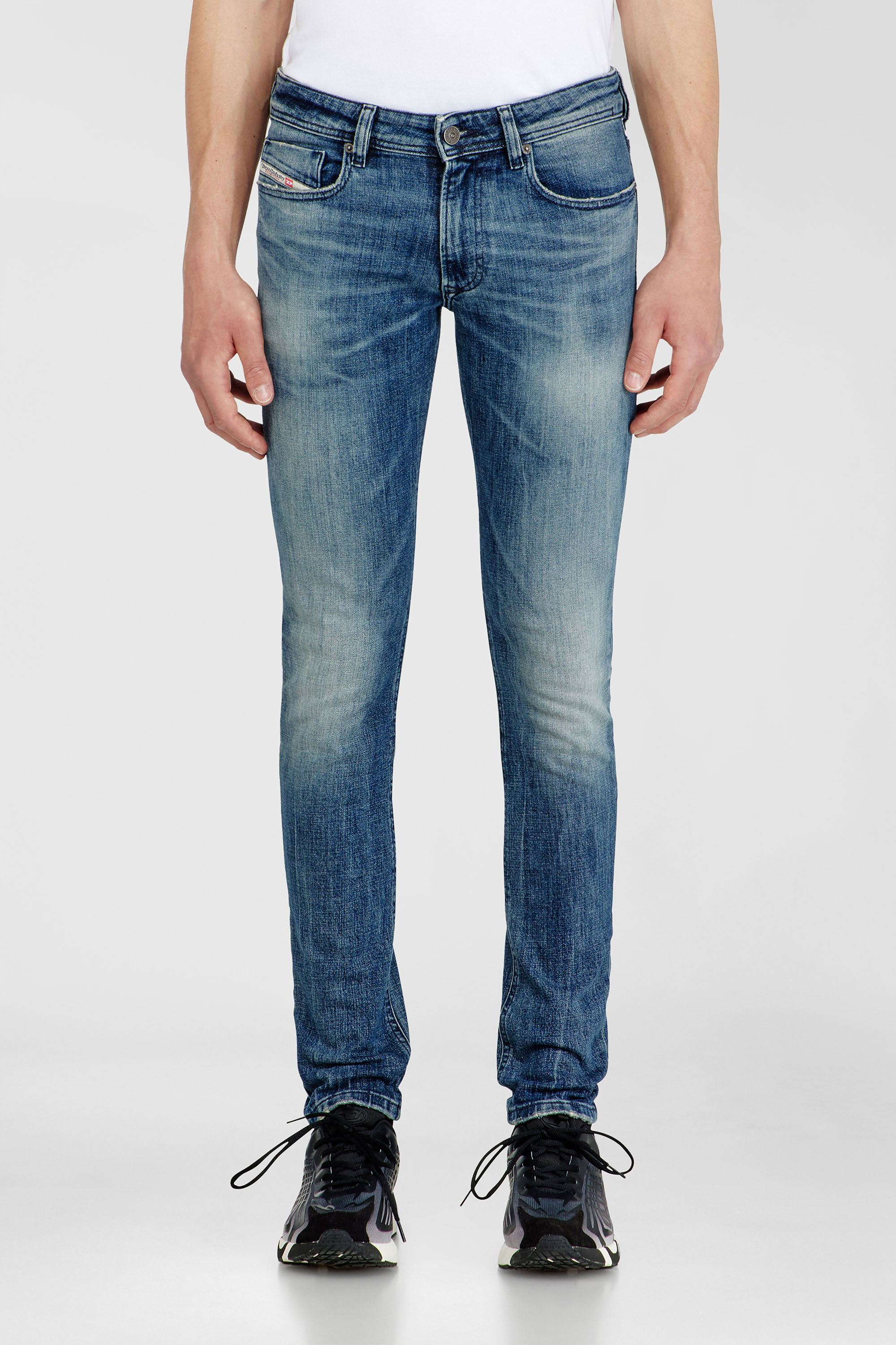 Diesel - Herren Skinny Jeans 1979 Sleenker 0KBBE, Mittelblau - 1
