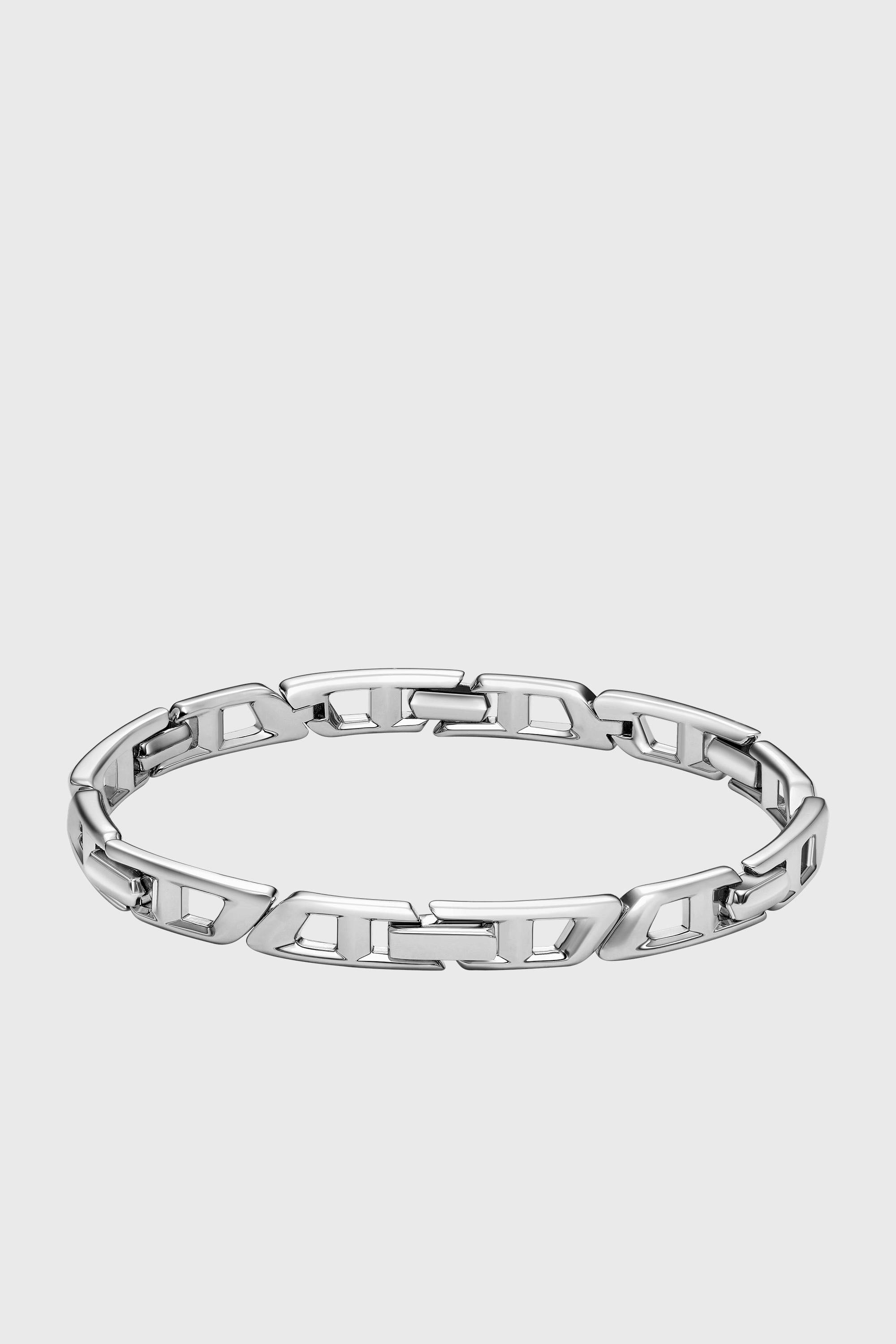 Diesel - DL1350040 STERLING SILVER JEWEL, Unisex D Logo-Gliederarmband aus Sterlingsilber in Silber - 2