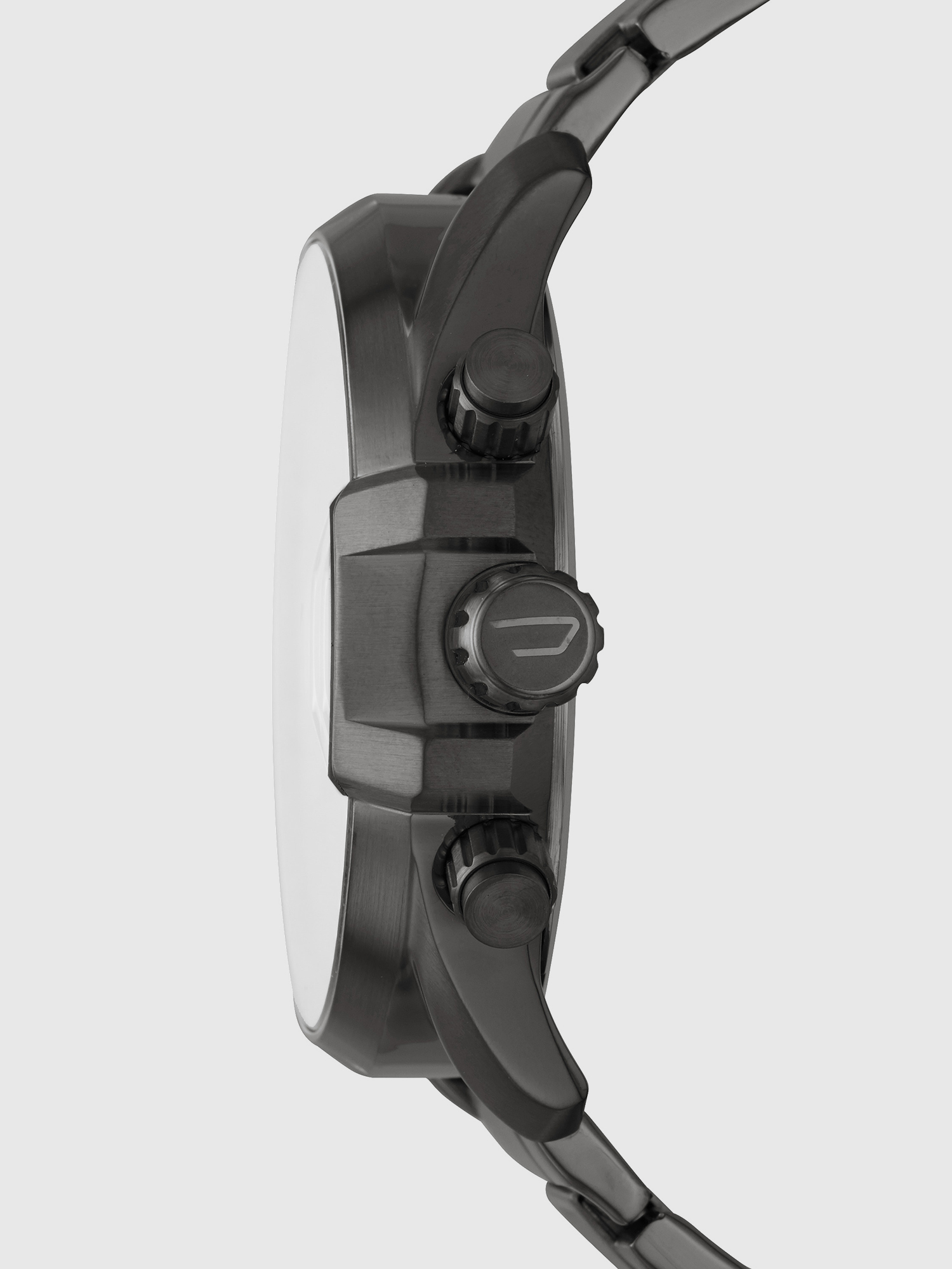 Diesel - DZ4484, Herren Ms9 Chrono Uhr mit grauem Gliederarmband, 47 mm in Silbergrau - 2