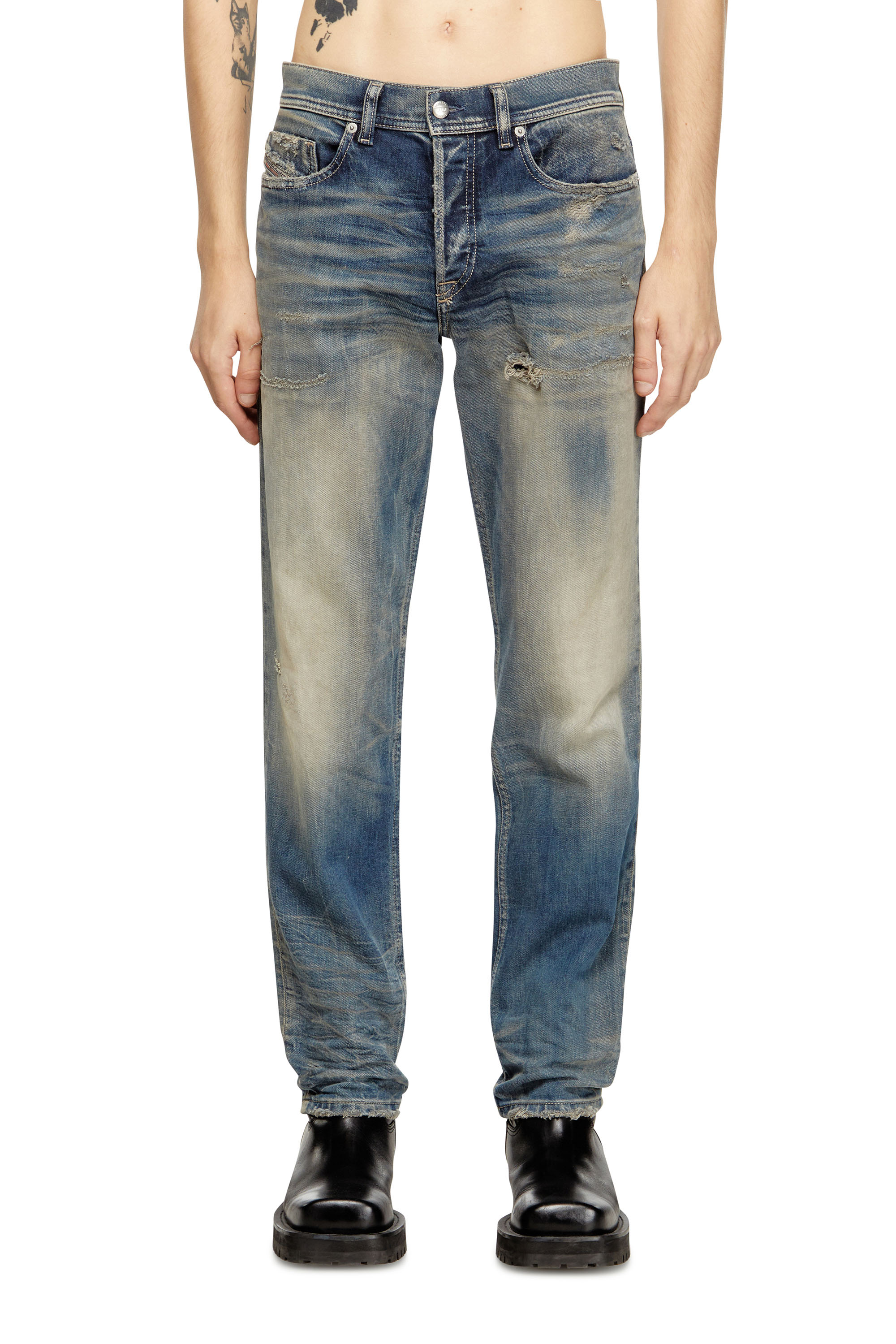 Diesel - Herren Regular Jeans 2023 D-Finitive 09M18, Mittelblau - 1