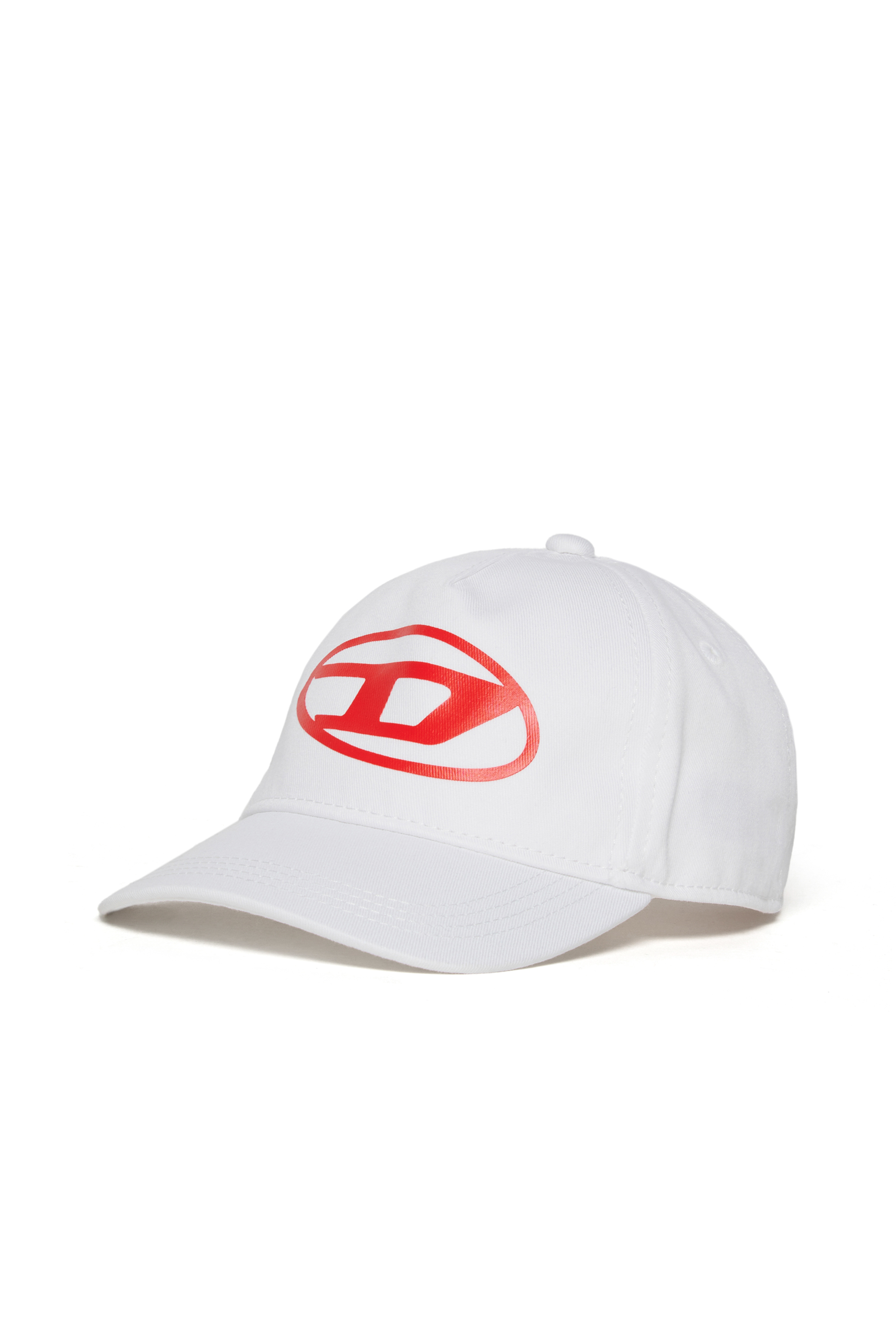 Diesel - FIMBOB, Unisex Basecap mit Oval D-Print in Weiß - 1