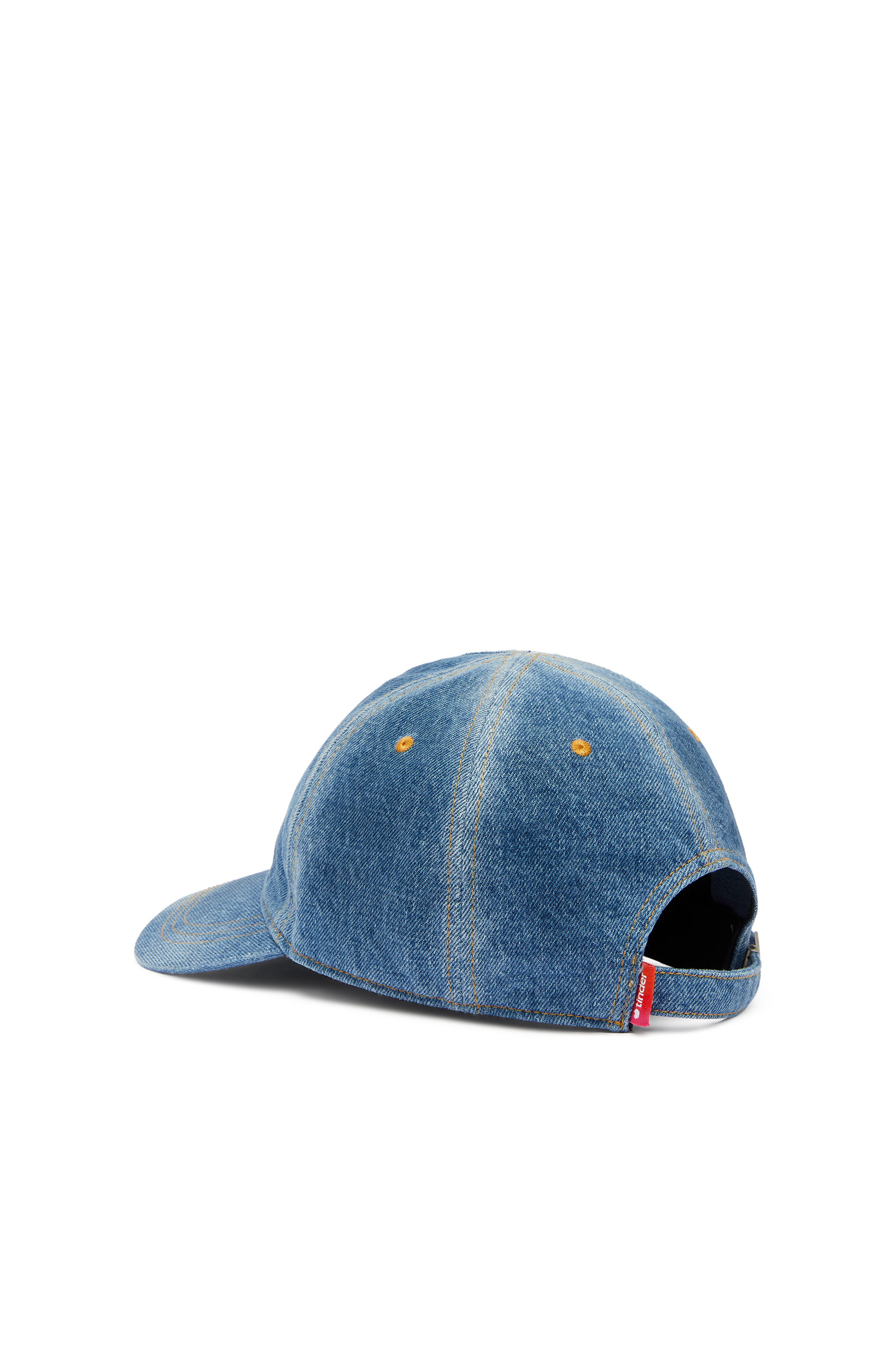 Diesel - PR-CAP-CHITIN, Unisex Baseballkappe aus Denim mit For Successful Loving Logo in Mittelblau - 2