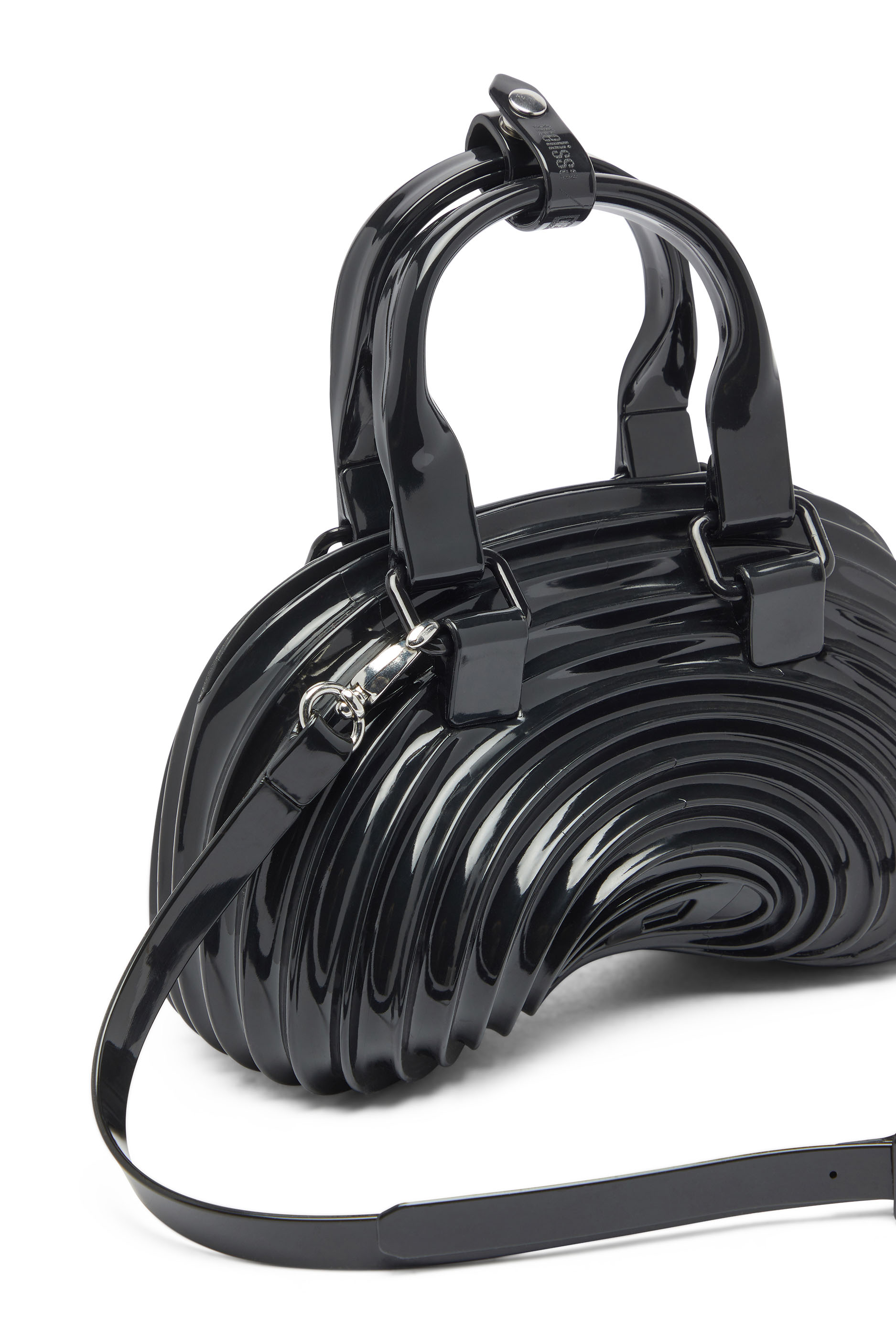 Diesel - MELISSA QUANTUM DOME, Damen Quantum Dome &ndash; Handtasche aus Melflex&reg; in Schwarz - 6