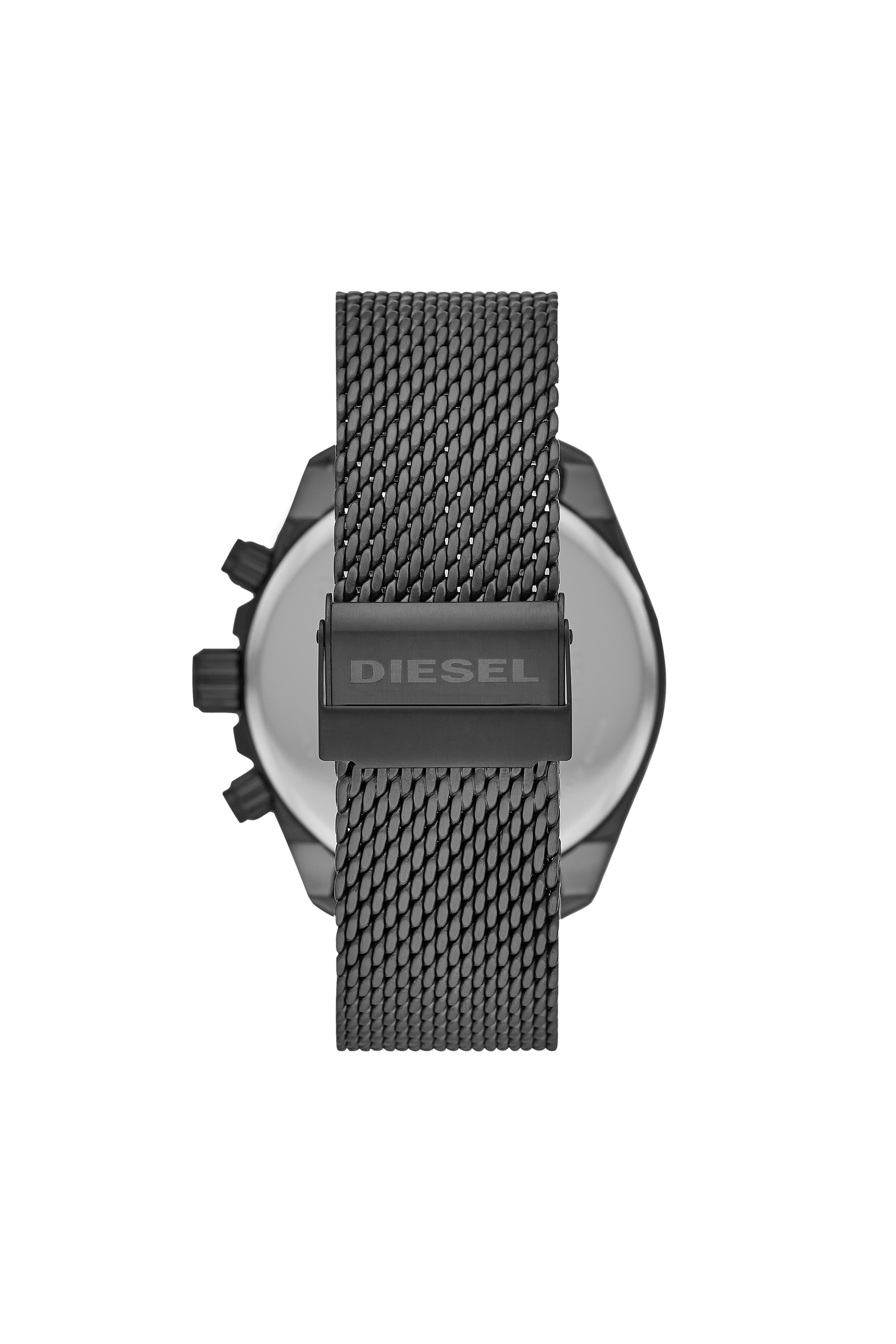 Diesel - DZ4528, Herren MS9-Armbanduhr mit Chronograph-Anzeige und metallgrauem Edelstahlarmband in Grau - 2