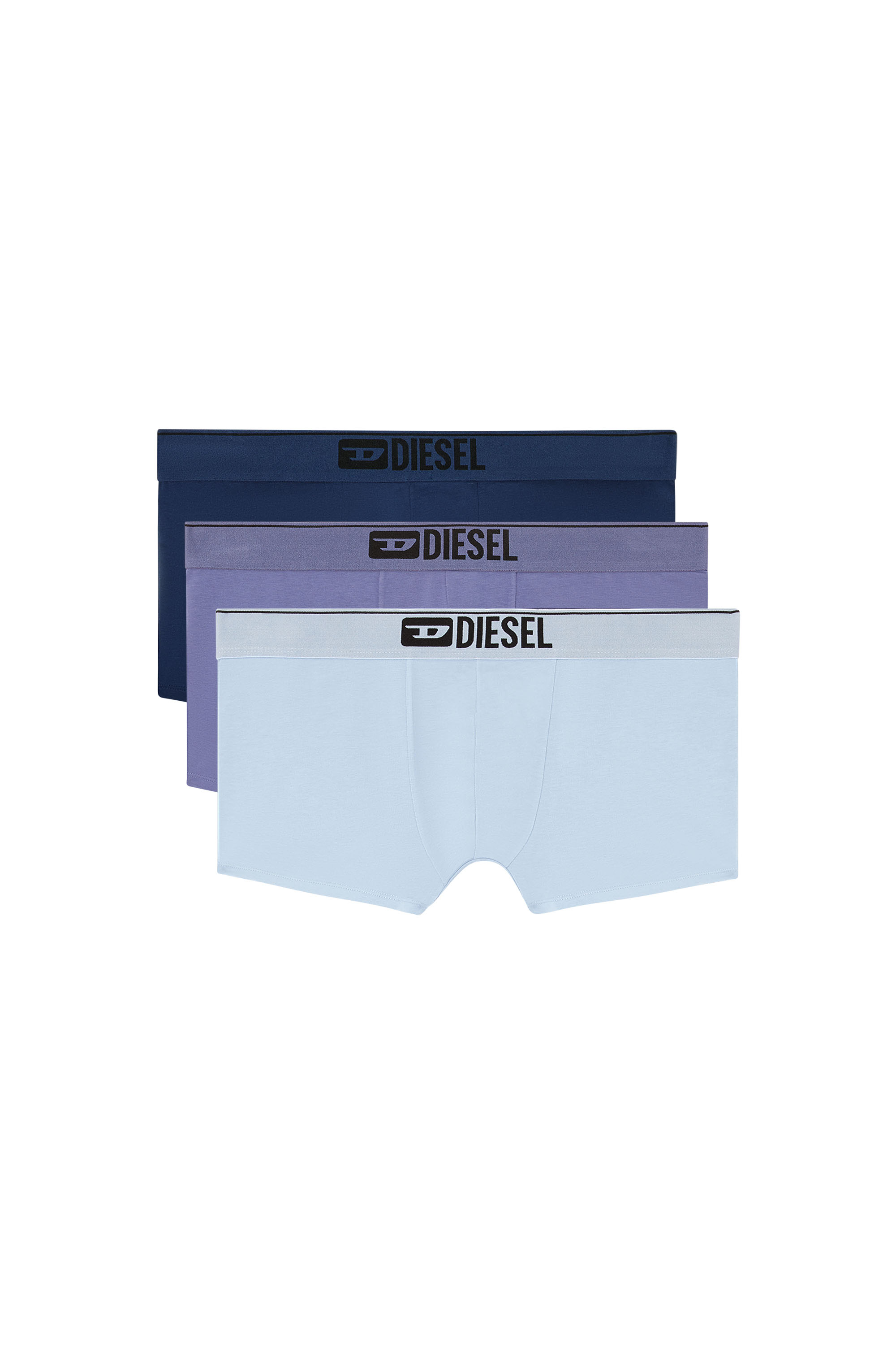 Diesel - UMBX-DAMIENTHREEPACK, Herren Einfarbige Retropants im Dreierpack in Blau - 1