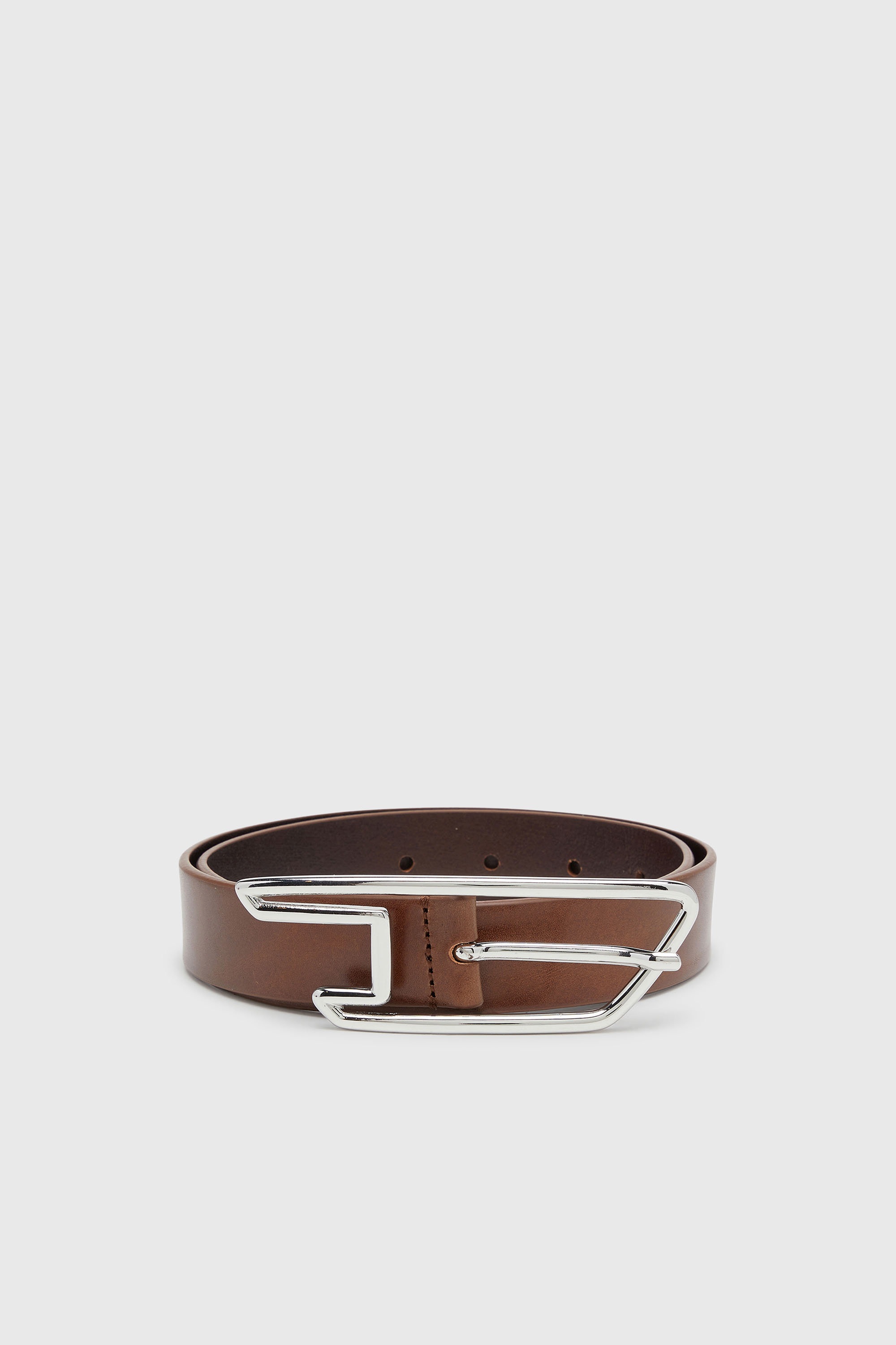 Diesel - B-D LINE W 30, Damen 3 cm G&uuml;rtel aus pull-up Leder in Braun - 1